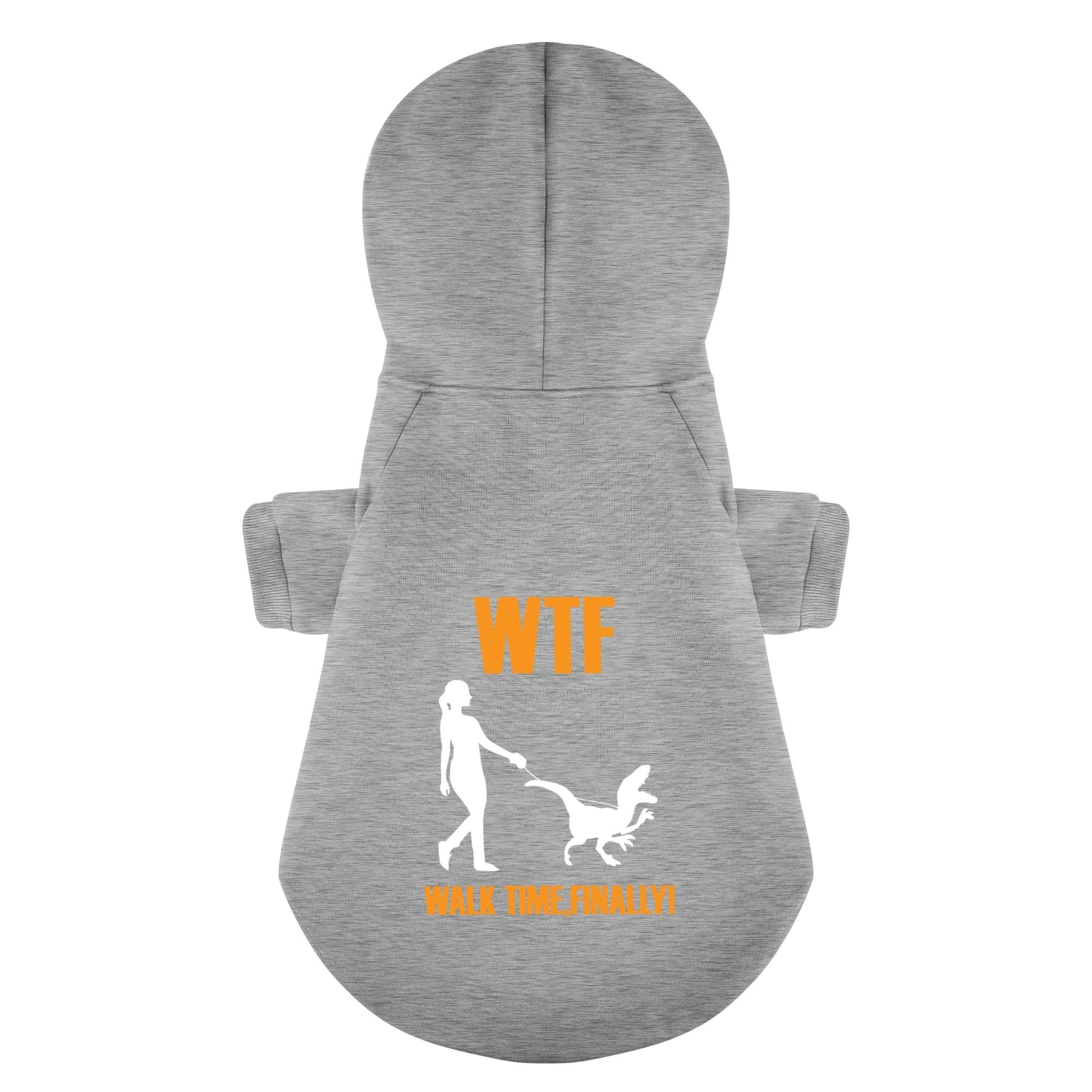 Walk French Bulldog Fleece Hoodie for Outdoor Adventures-fadou