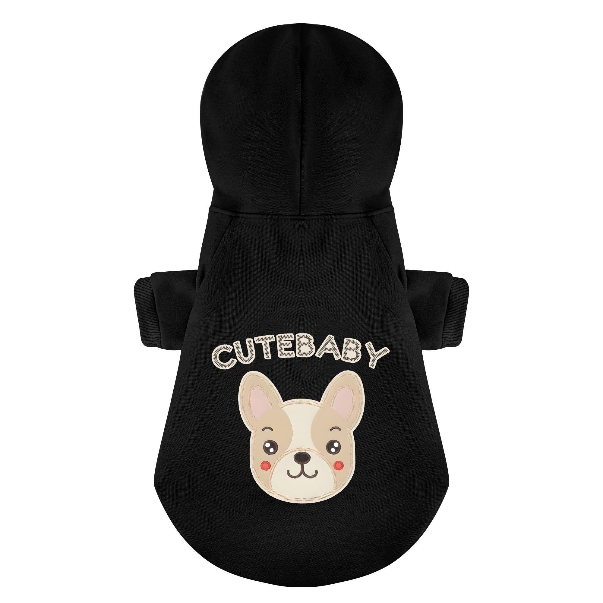 French Bulldog Personalized Cozy Hoodie for Stocky Dogs-fadou