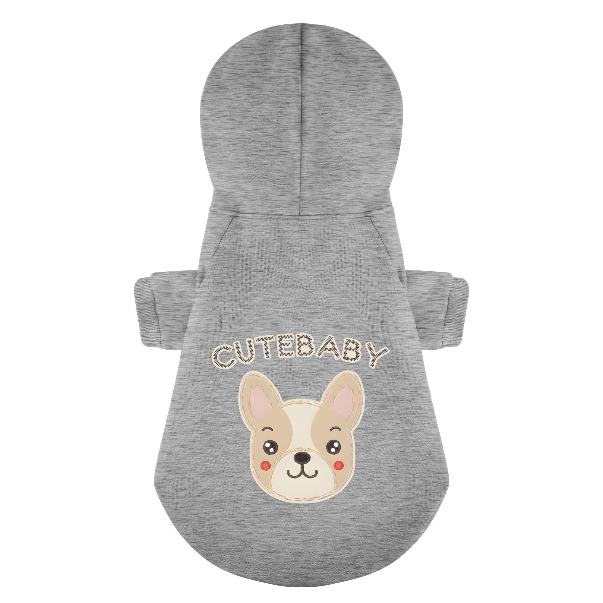 French Bulldog Personalized Cozy Hoodie for Stocky Dogs-fadou