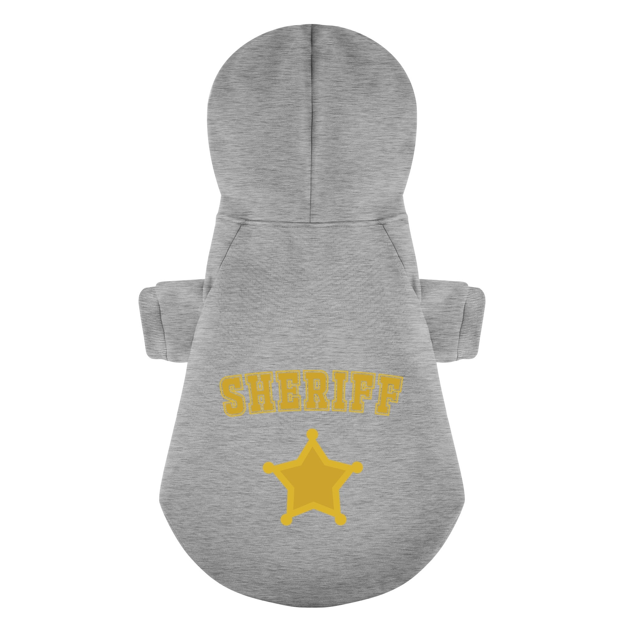 SHERIFF French Bulldog Dog Hoodie for Outdoor Adventures-fadou