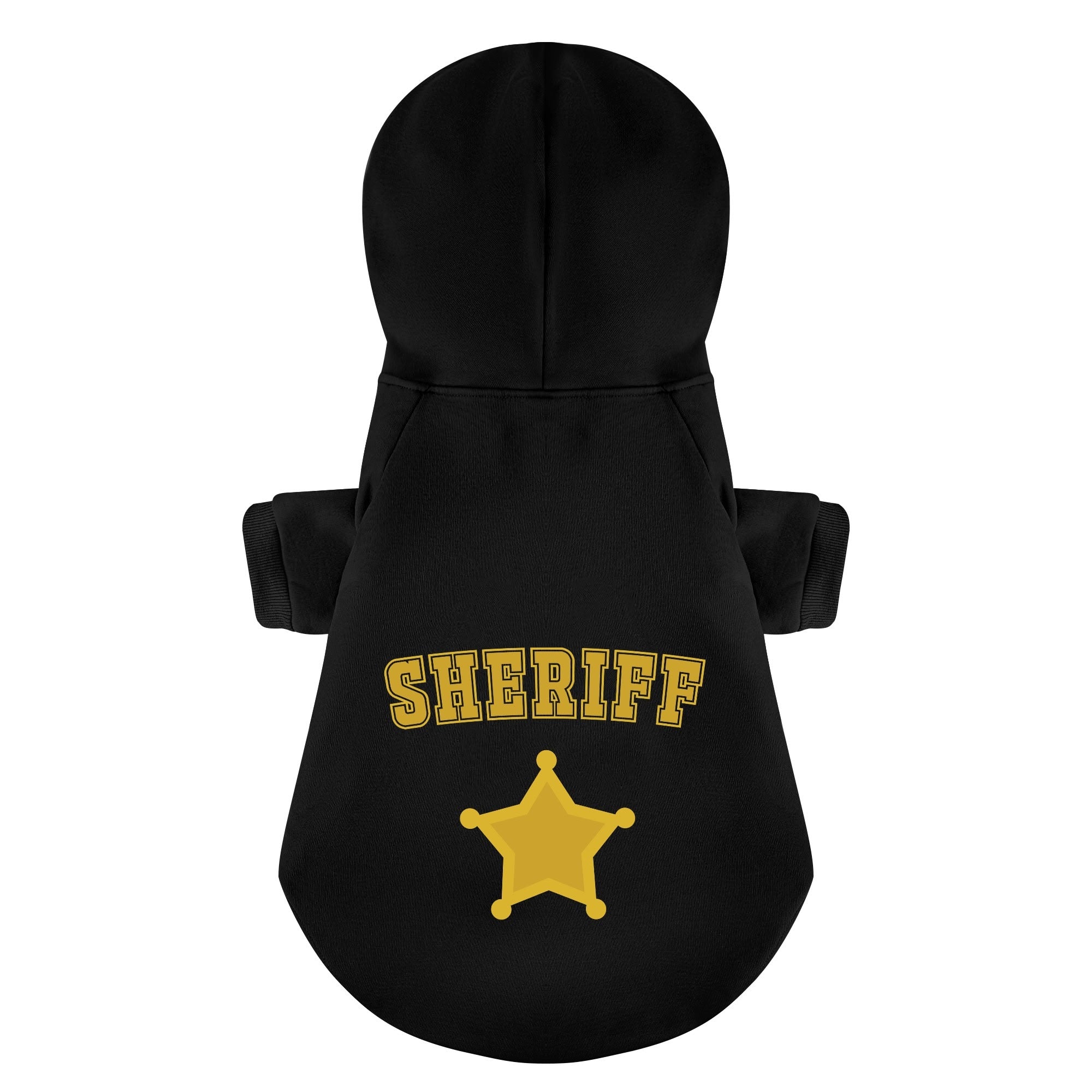 SHERIFF French Bulldog Dog Hoodie for Outdoor Adventures-fadou