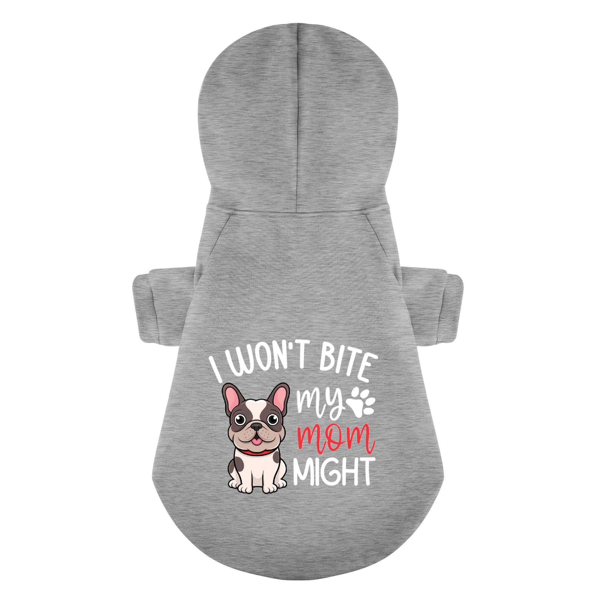 I Wont Bite , My Mom Might - Personalized French for French Bulldogs-fadou
