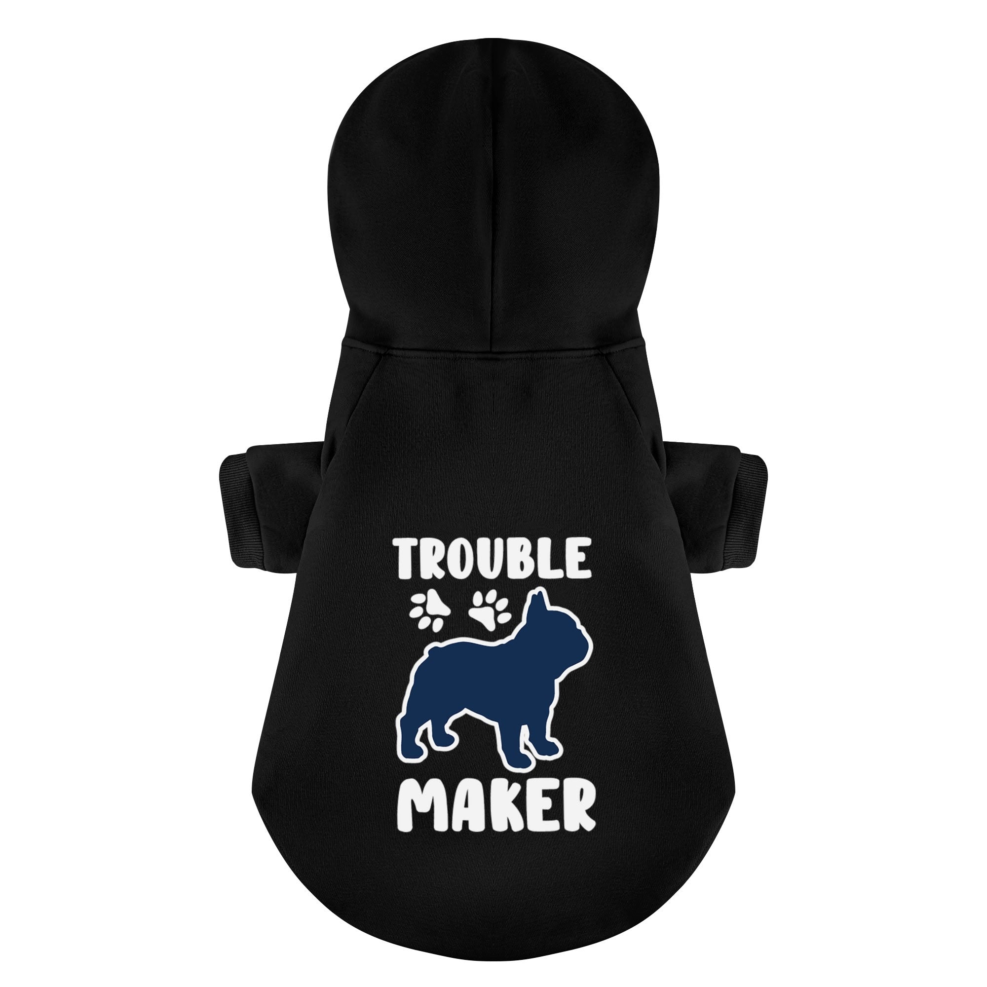 Trouble French Bulldog Dog Hoodie for Training Sessions-fadou