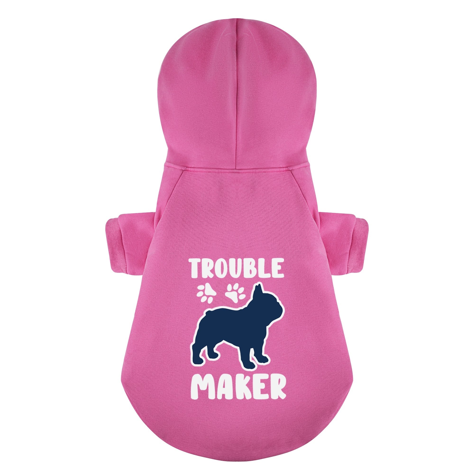 Trouble French Bulldog Dog Hoodie for Training Sessions-fadou