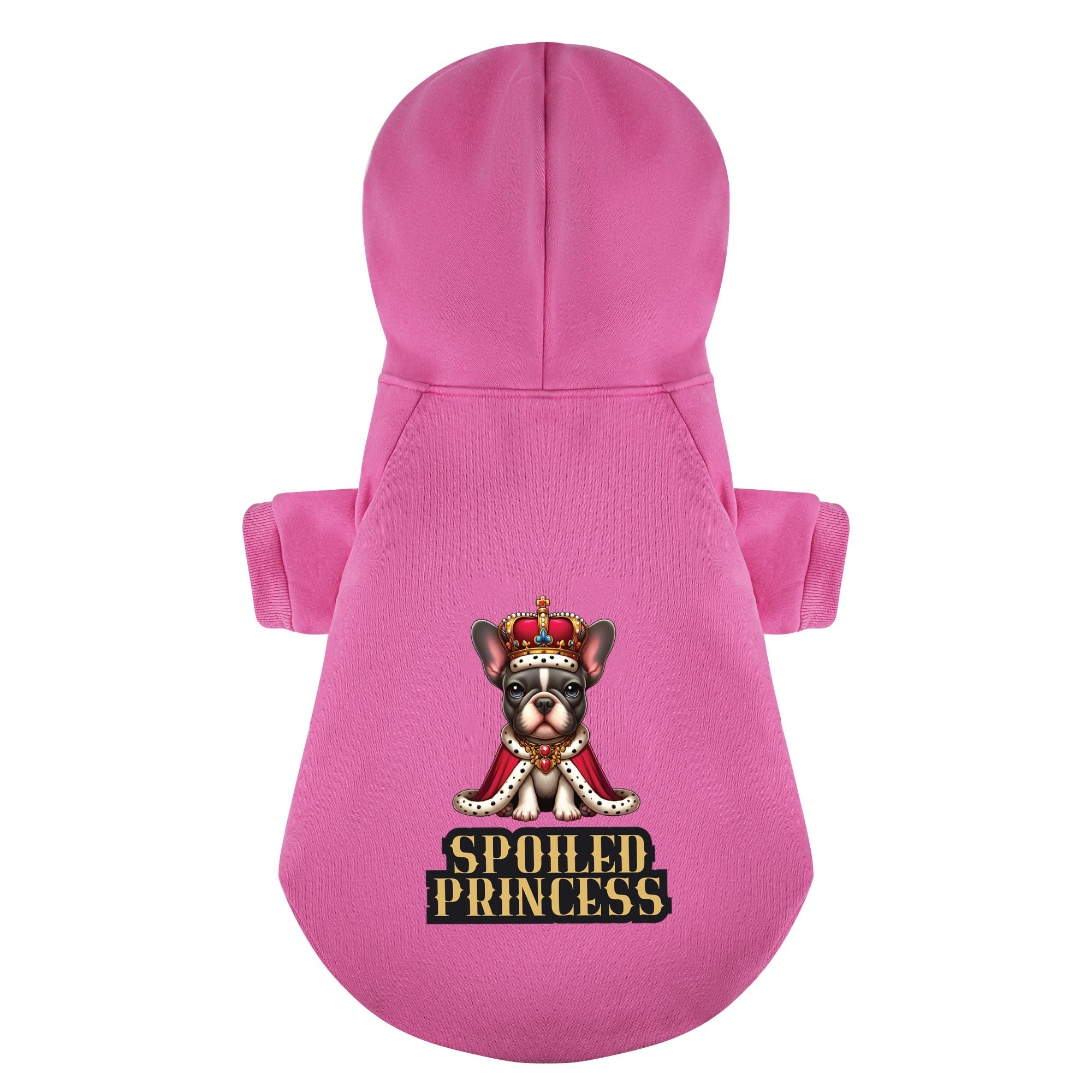 Spoiled French Bulldog Pet Sweatshirt for Travel Comfort-fadou