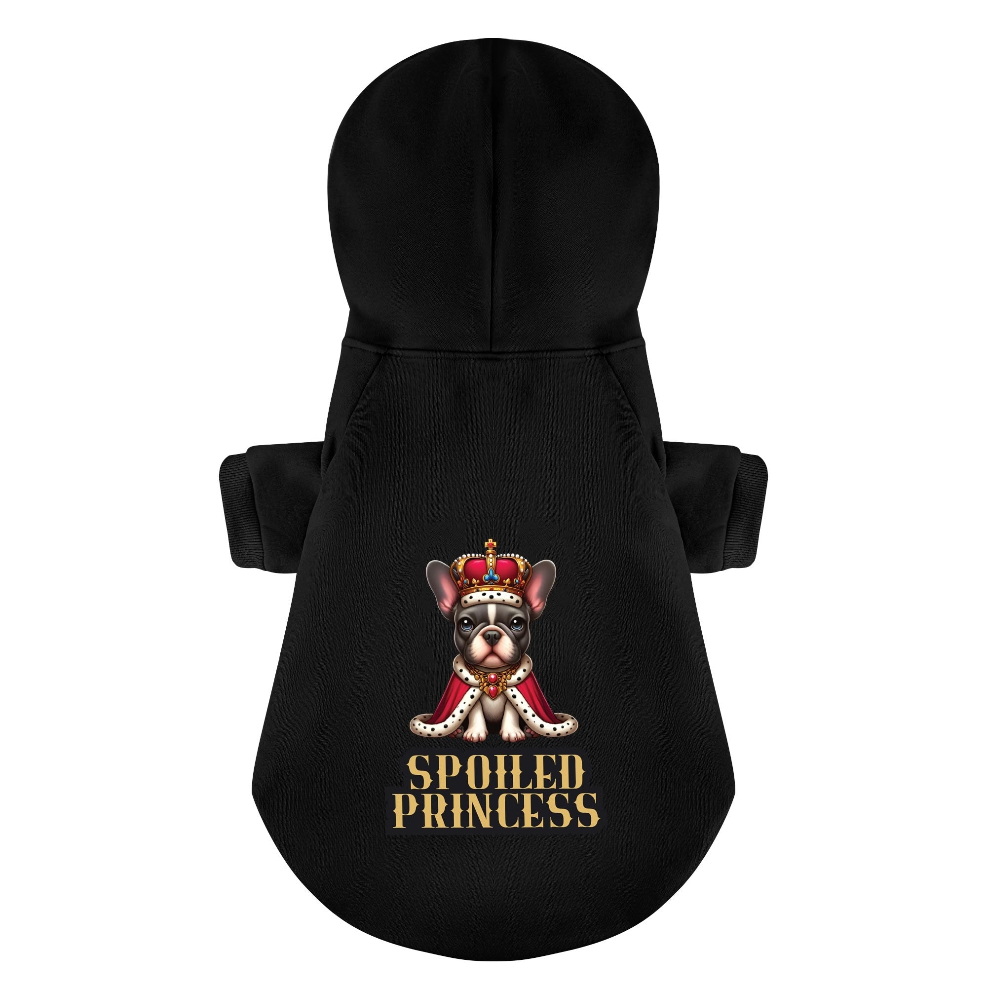 Spoiled French Bulldog Pet Sweatshirt for Travel Comfort-fadou