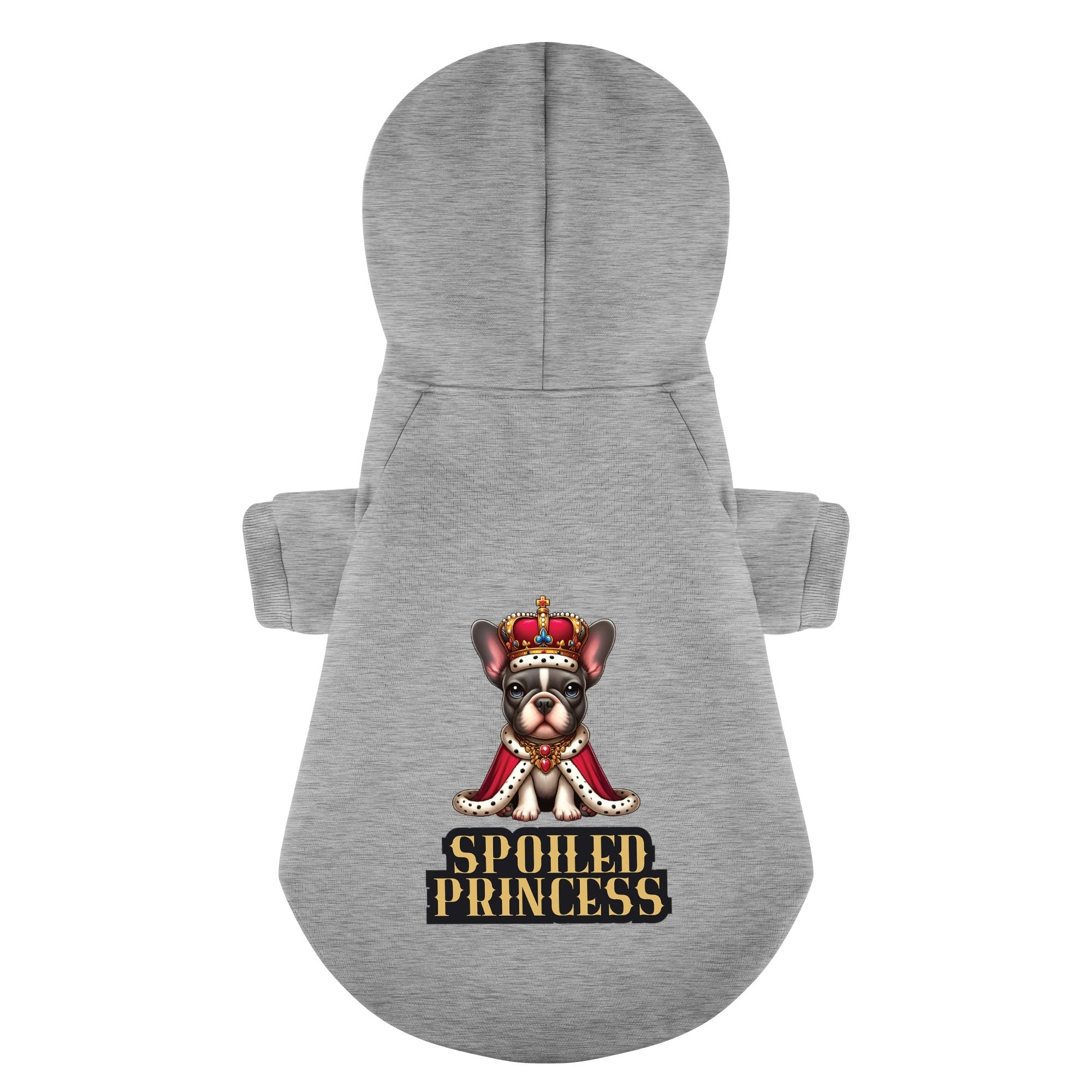 Spoiled French Bulldog Pet Sweatshirt for Travel Comfort-fadou
