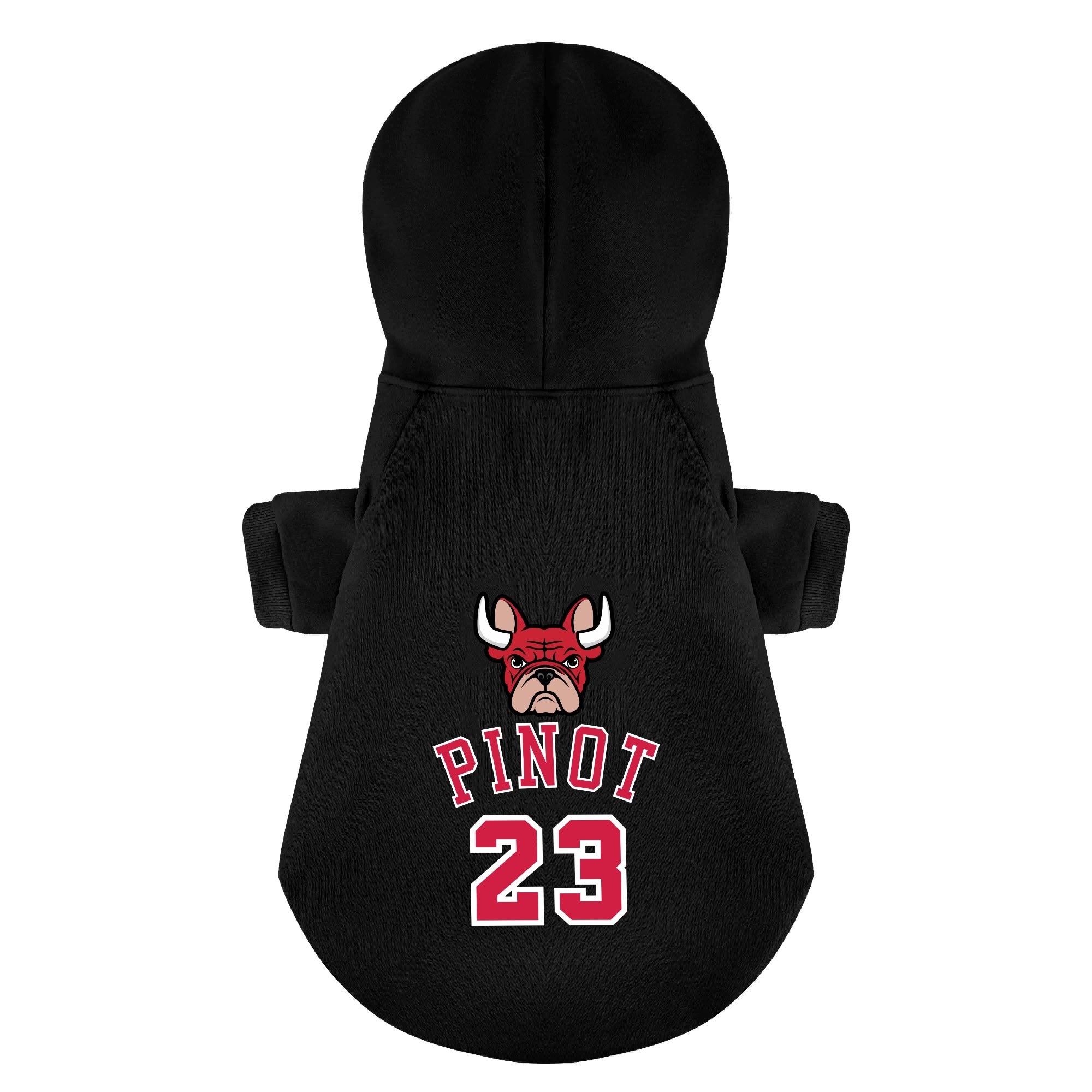 French Bulldog Personalized Fleece Hoodie for Flat-Face Breeds-fadou