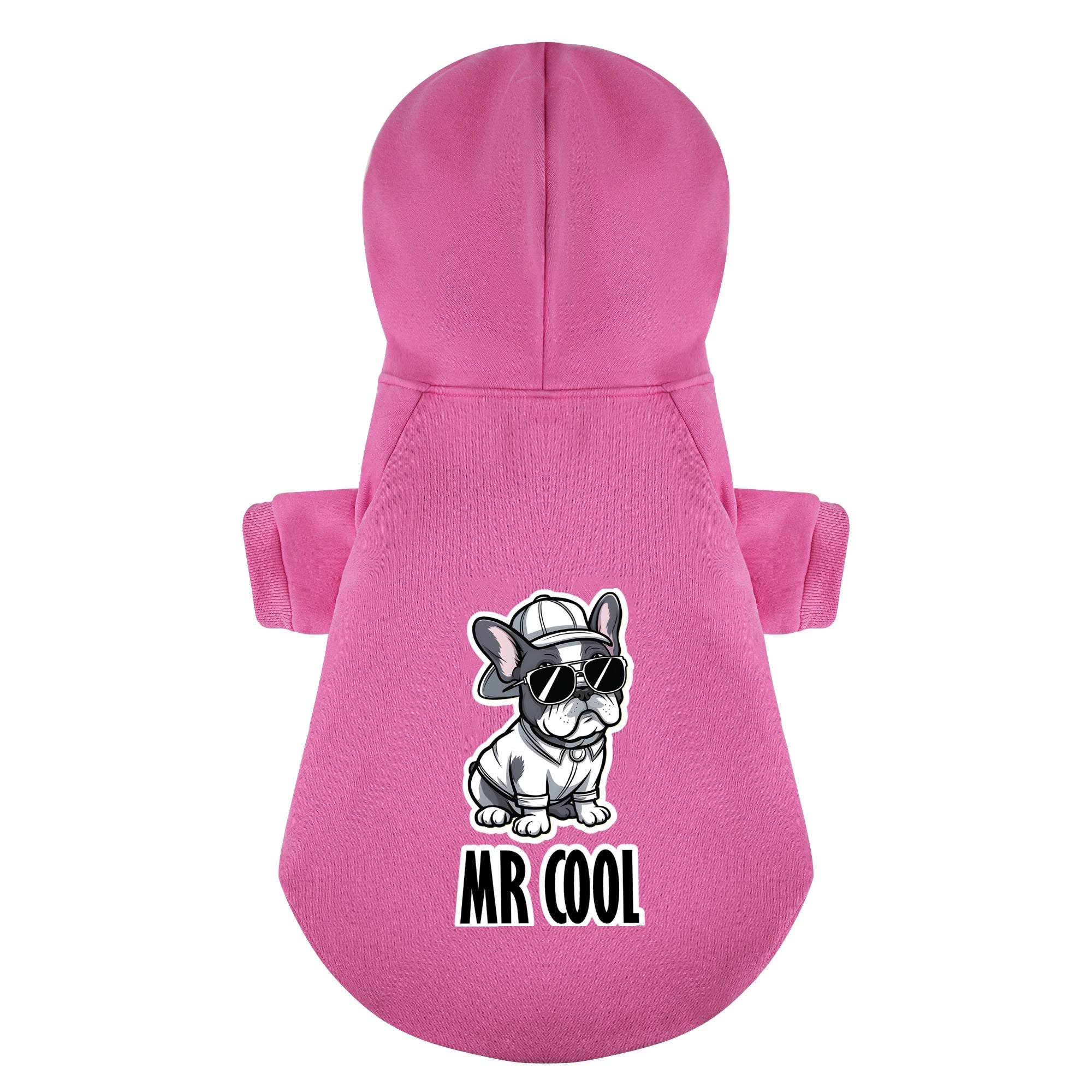Mr French Bulldog Fleece Hoodie for Brachycephalic Dogs-fadou