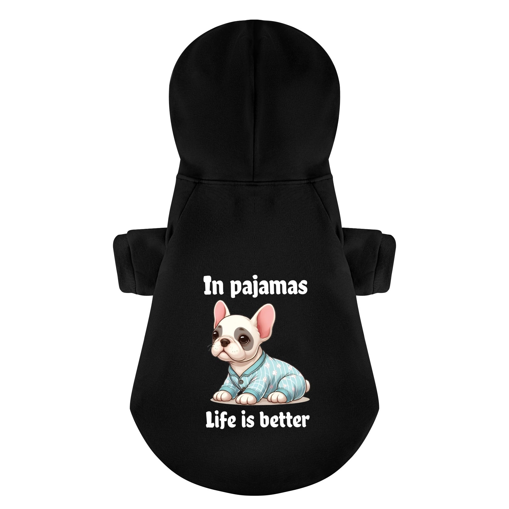 Frenchie Personalized Fleece Hoodie for Outdoor Adventures-fadou