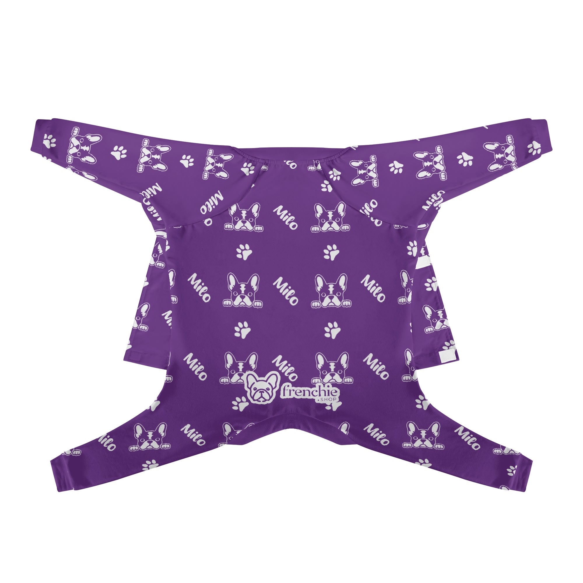 Frenchie Personalized Dog Pajamas for Outdoor Adventures-fadou