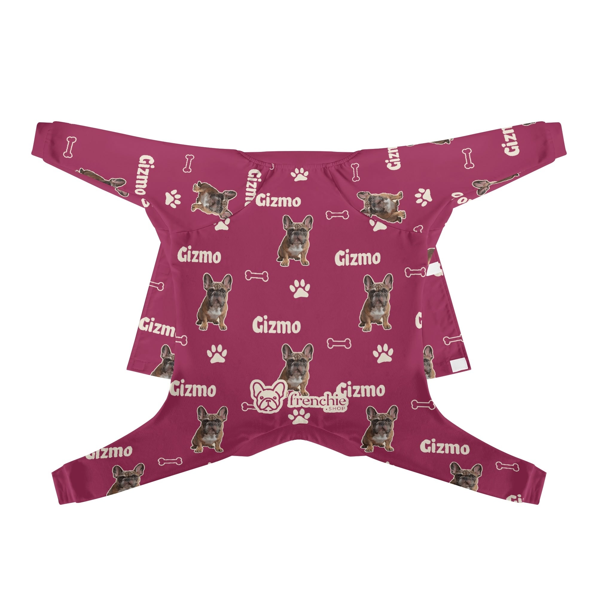 French Bulldog Personalized Night Outfit for Daily Walks-fadou
