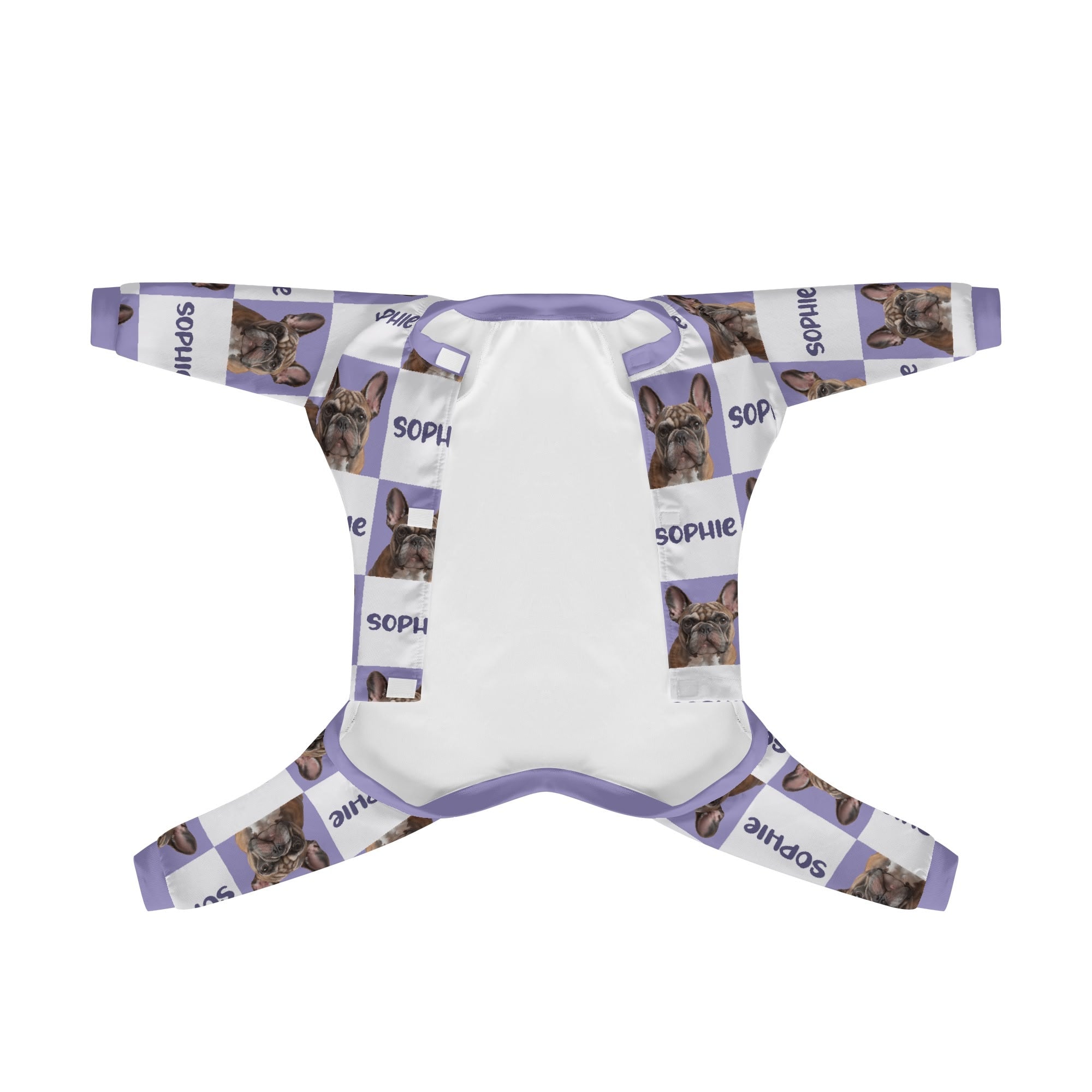 Frenchie Personalized Pet Sleepwear for Short-Nosed Dogs-fadou