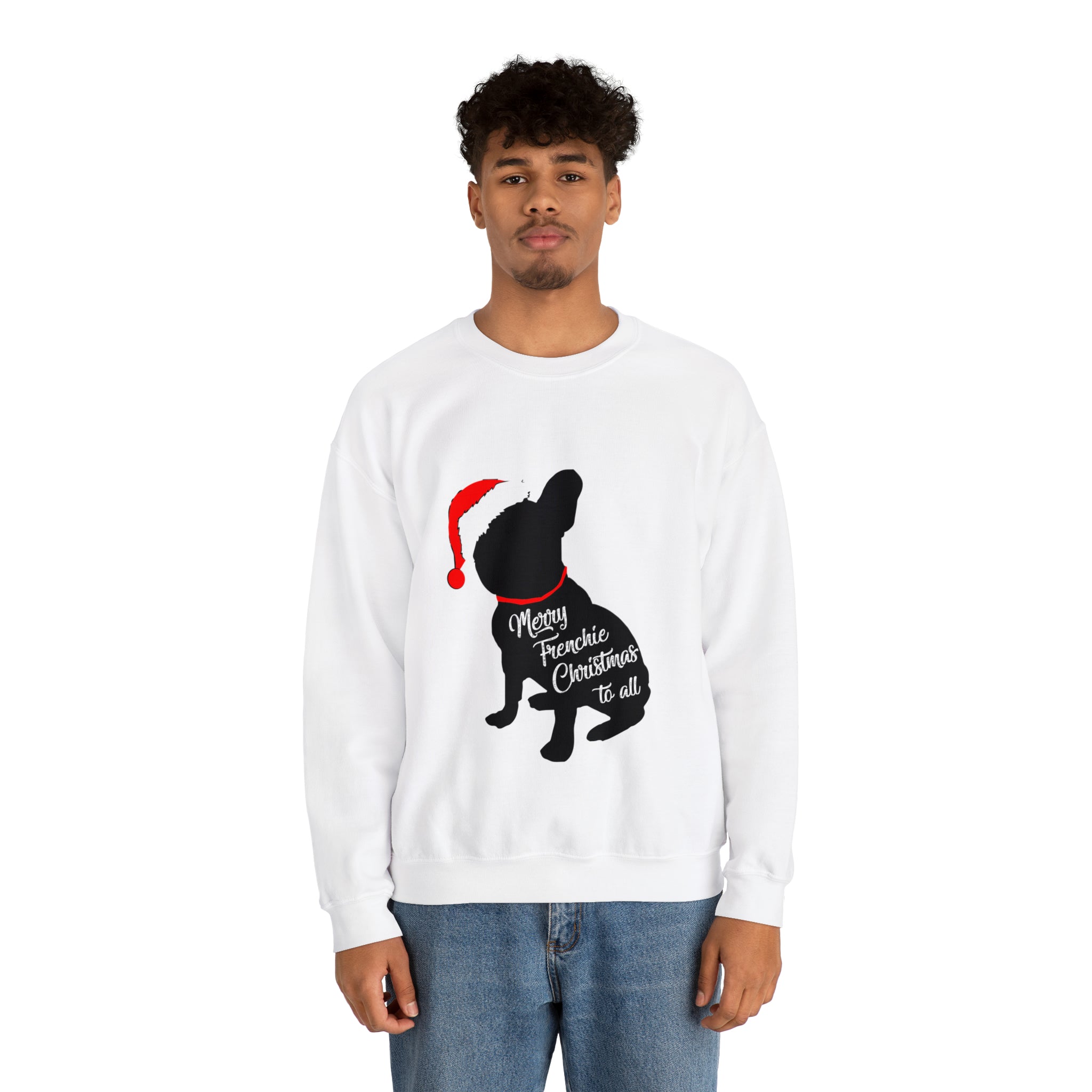 French Bulldog Christmas Pet Sweatshirt for Daily Walks-fadou