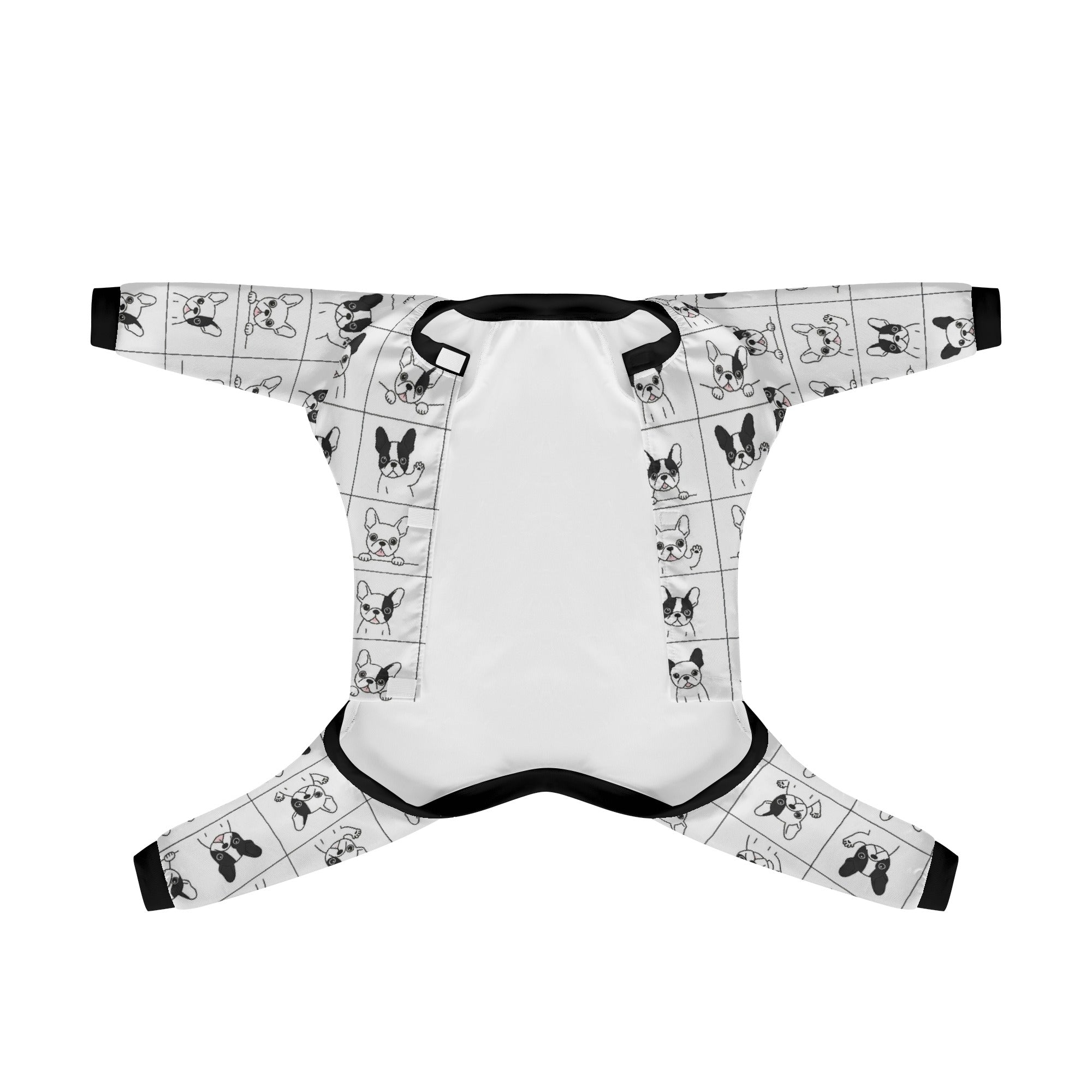 French Bulldog Cozy Pet Sleepwear for Brachycephalic Dogs-fadou