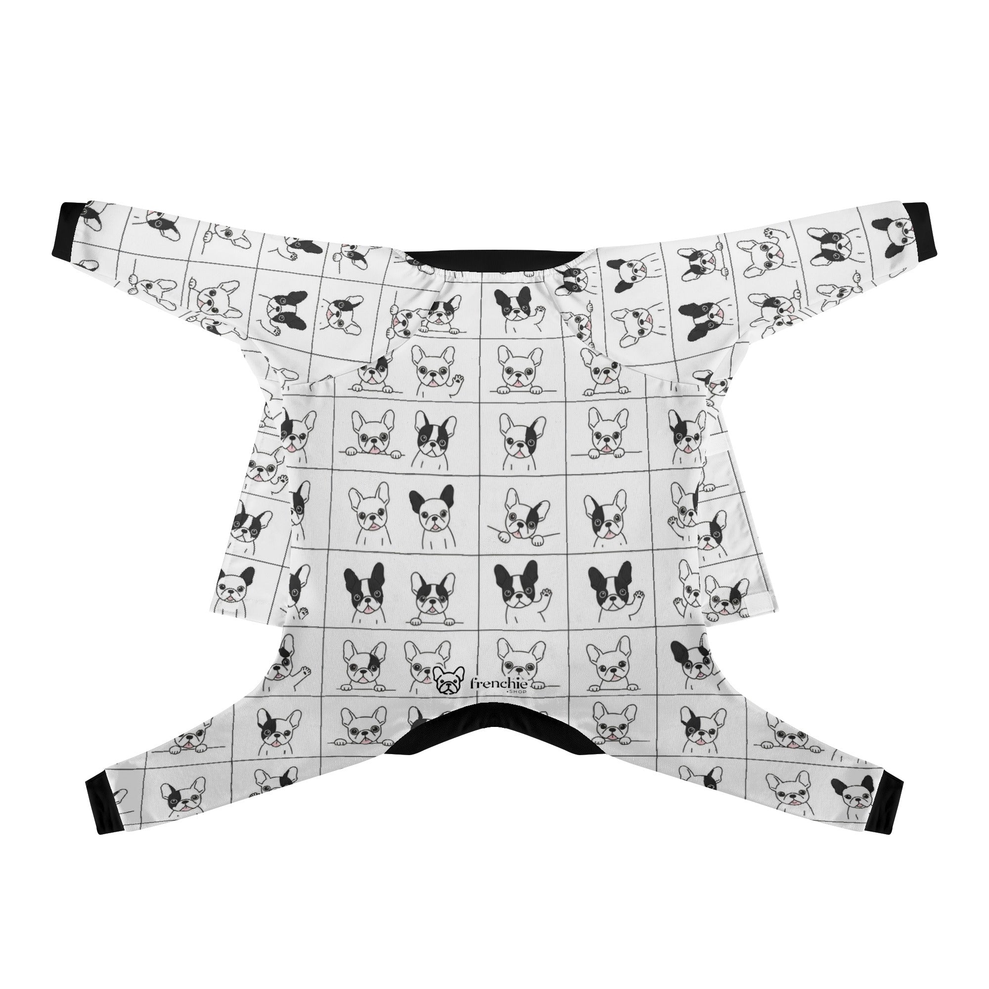 French Bulldog Cozy Pet Sleepwear for Brachycephalic Dogs-fadou