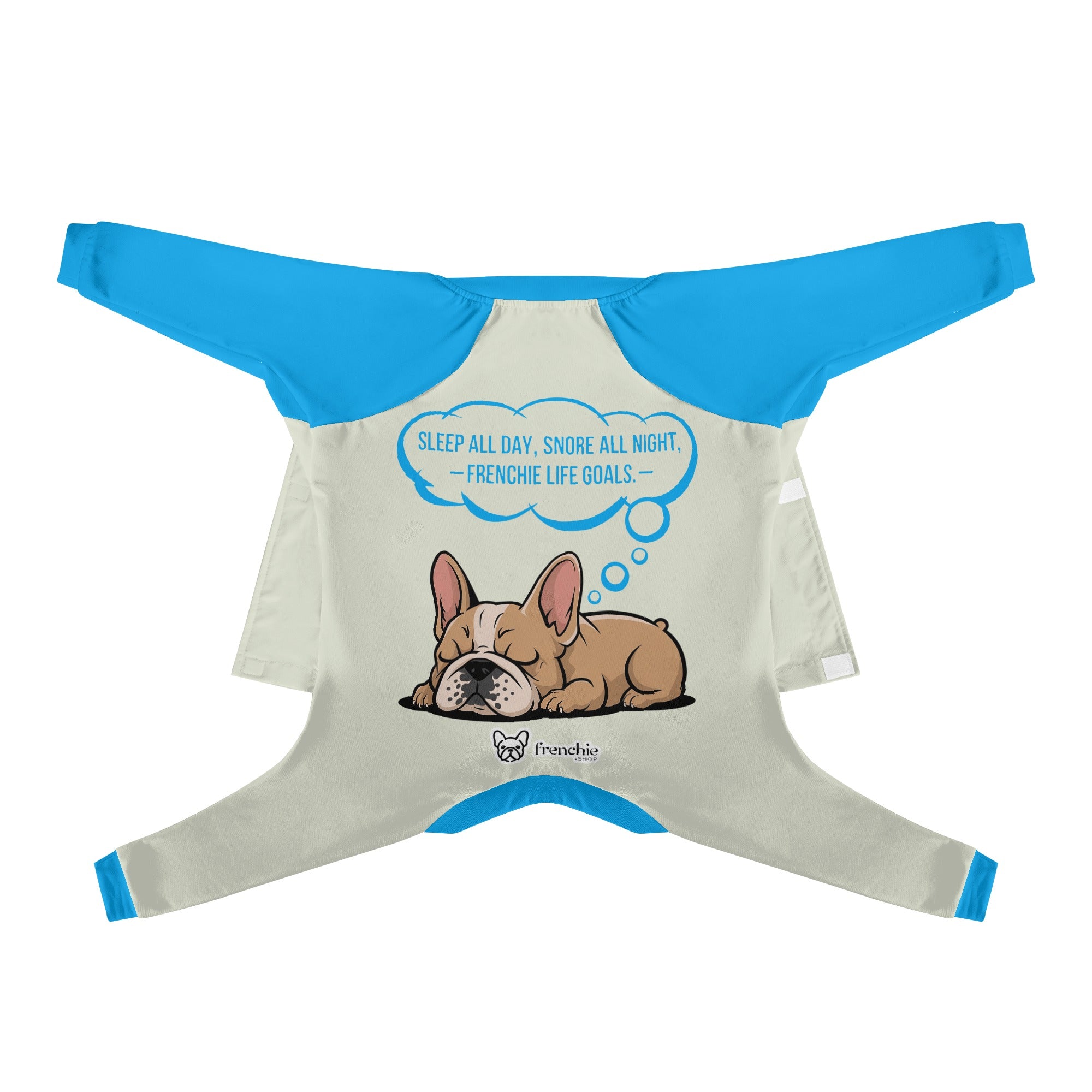 Frenchie Ultra-Soft Pet Sleepwear for Brachycephalic Dogs-fadou