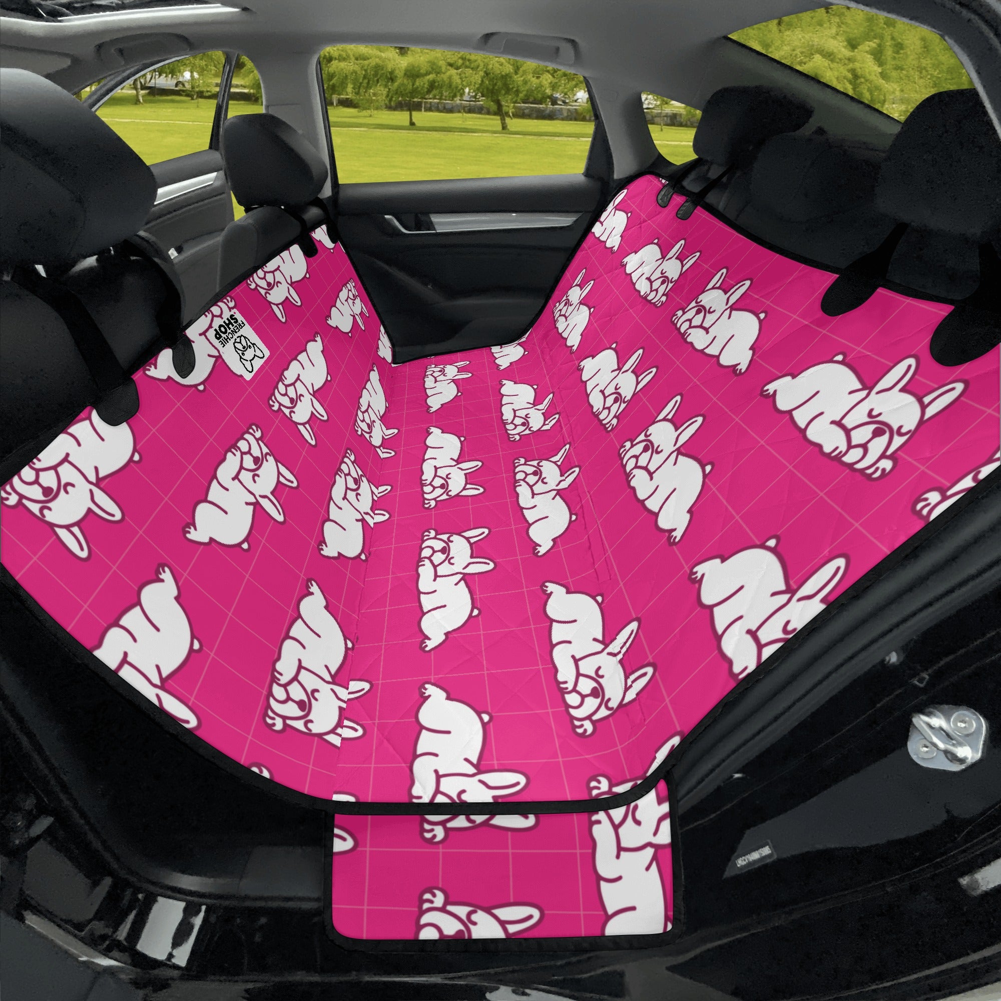 Marshmallow Frenchie Seat Protector for Flat-Face Breeds-fadou