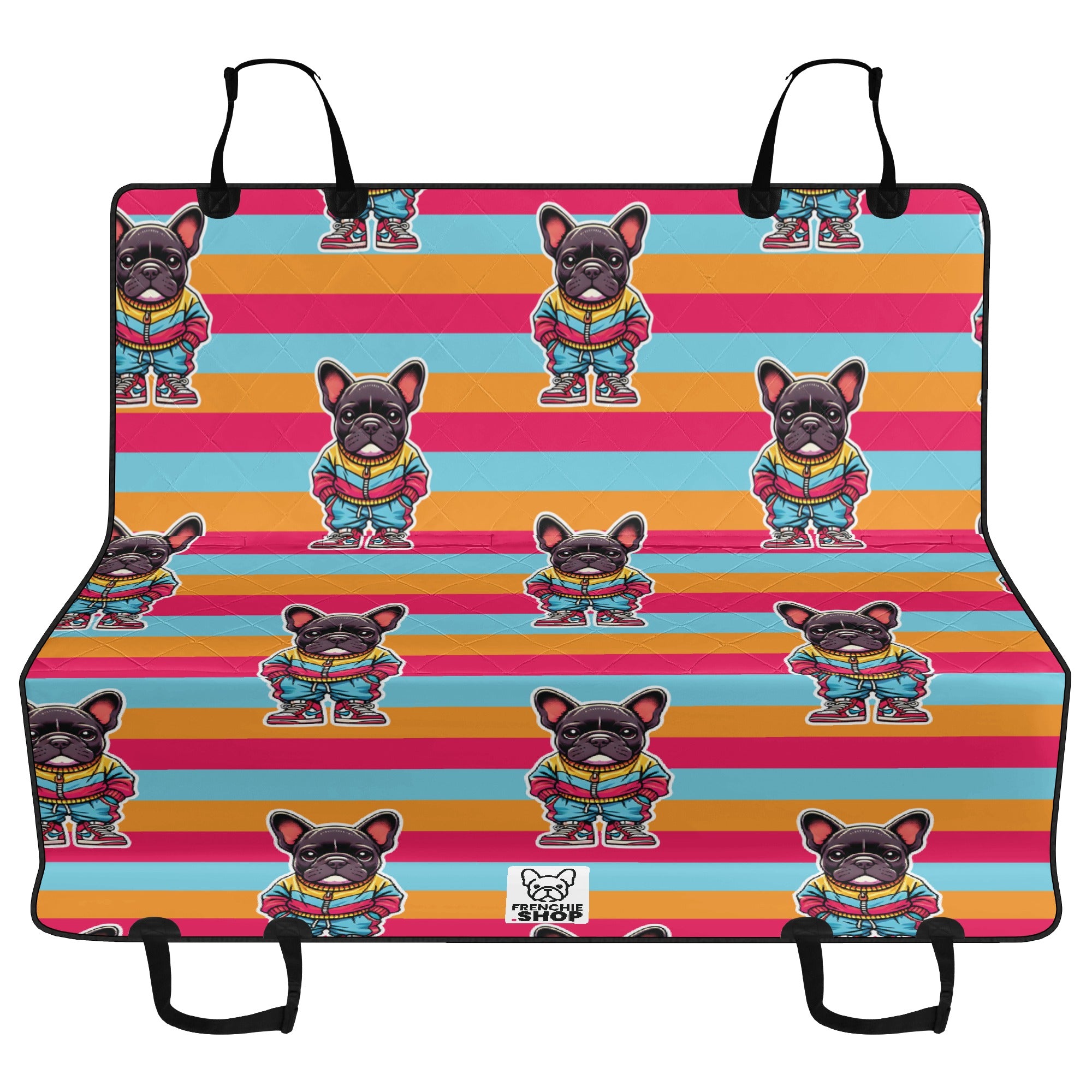 Smoky French Bulldog Seat Protector for Flat-Face Breeds-fadou
