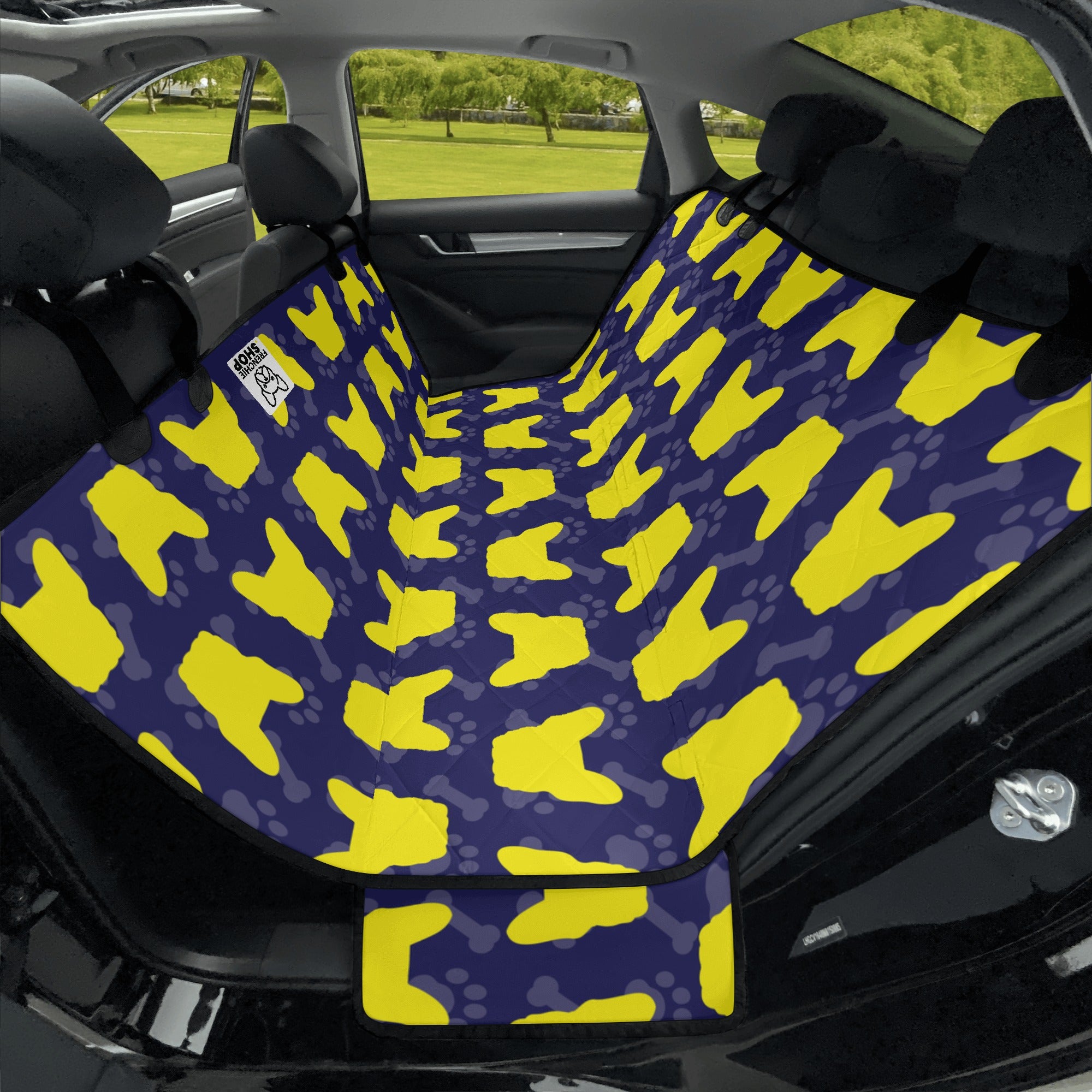 Pork French Bulldog Car Seat Cover for Outdoor Adventures-fadou