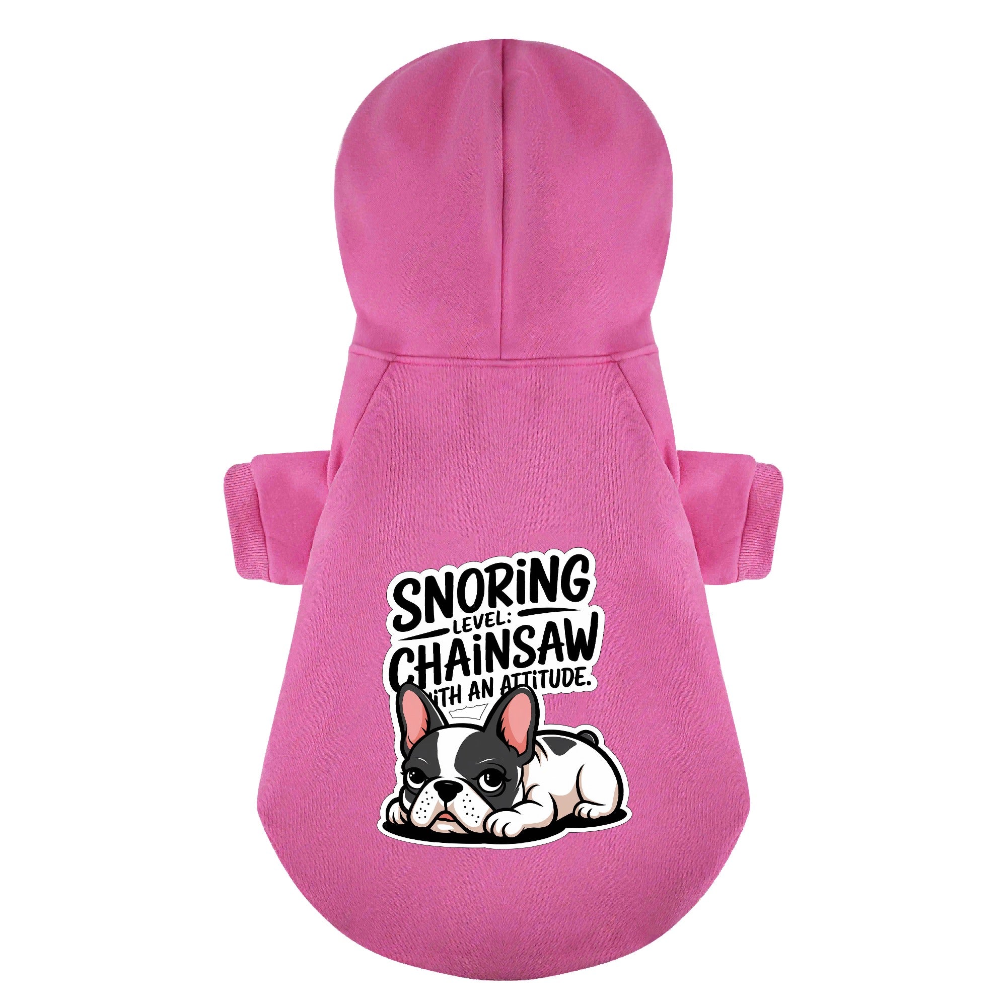 Snoring French Bulldog Pet Sweatshirt for Flat-Face Breeds-fadou