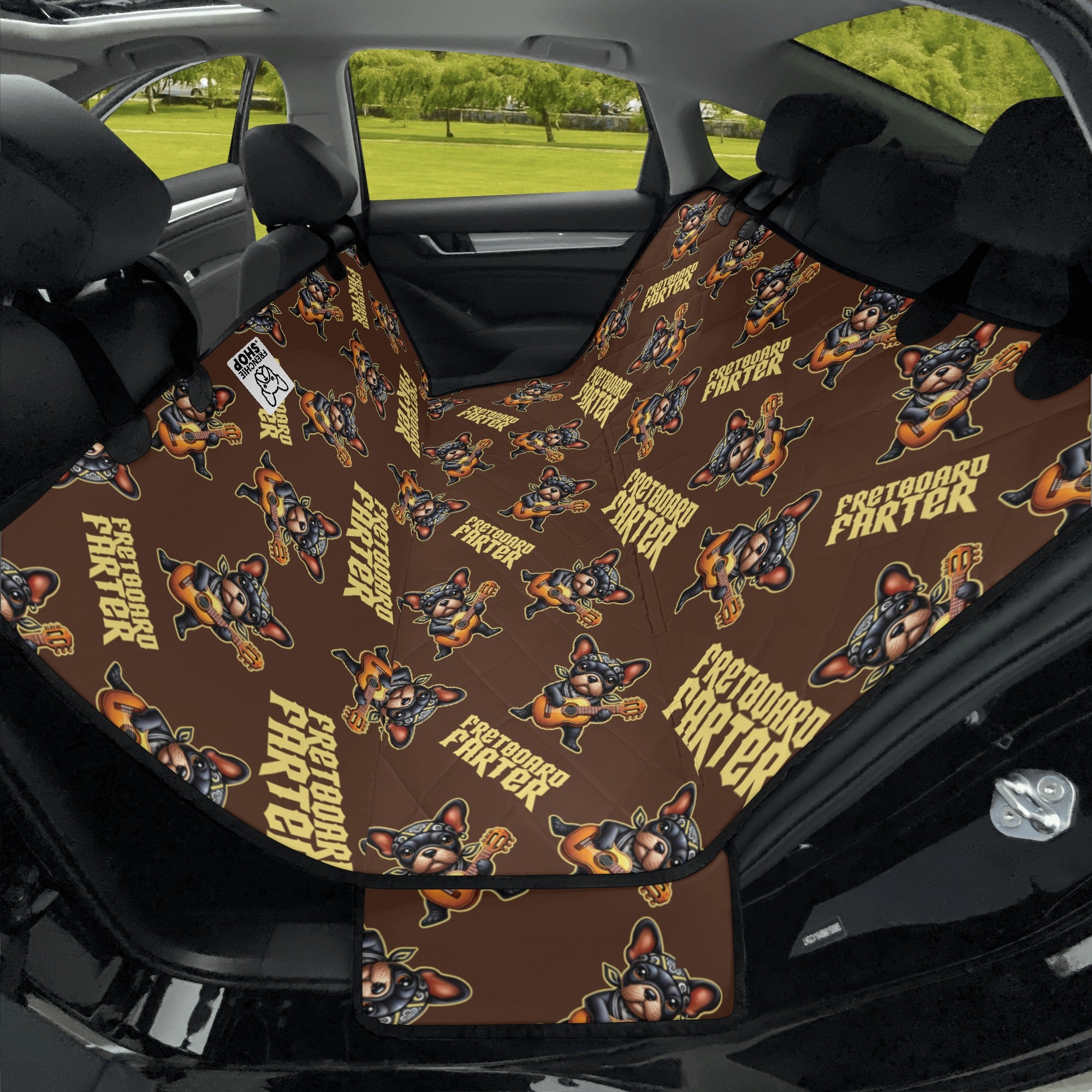 Fretboard French Bulldog Travel Hammock for Daily Walks-fadou