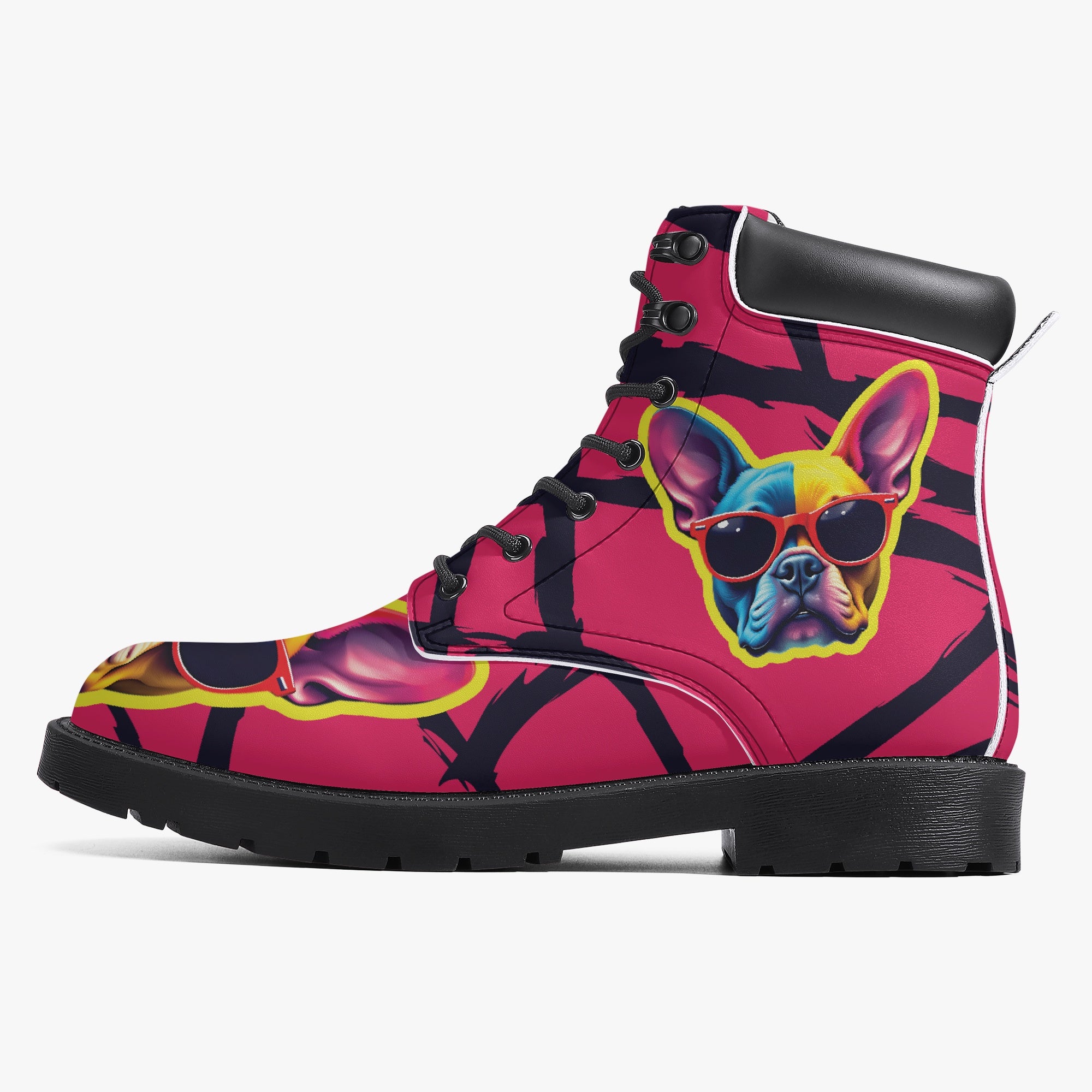 French Bulldog Casual Fashion Boots for Frenchie Enthusiasts-fadou