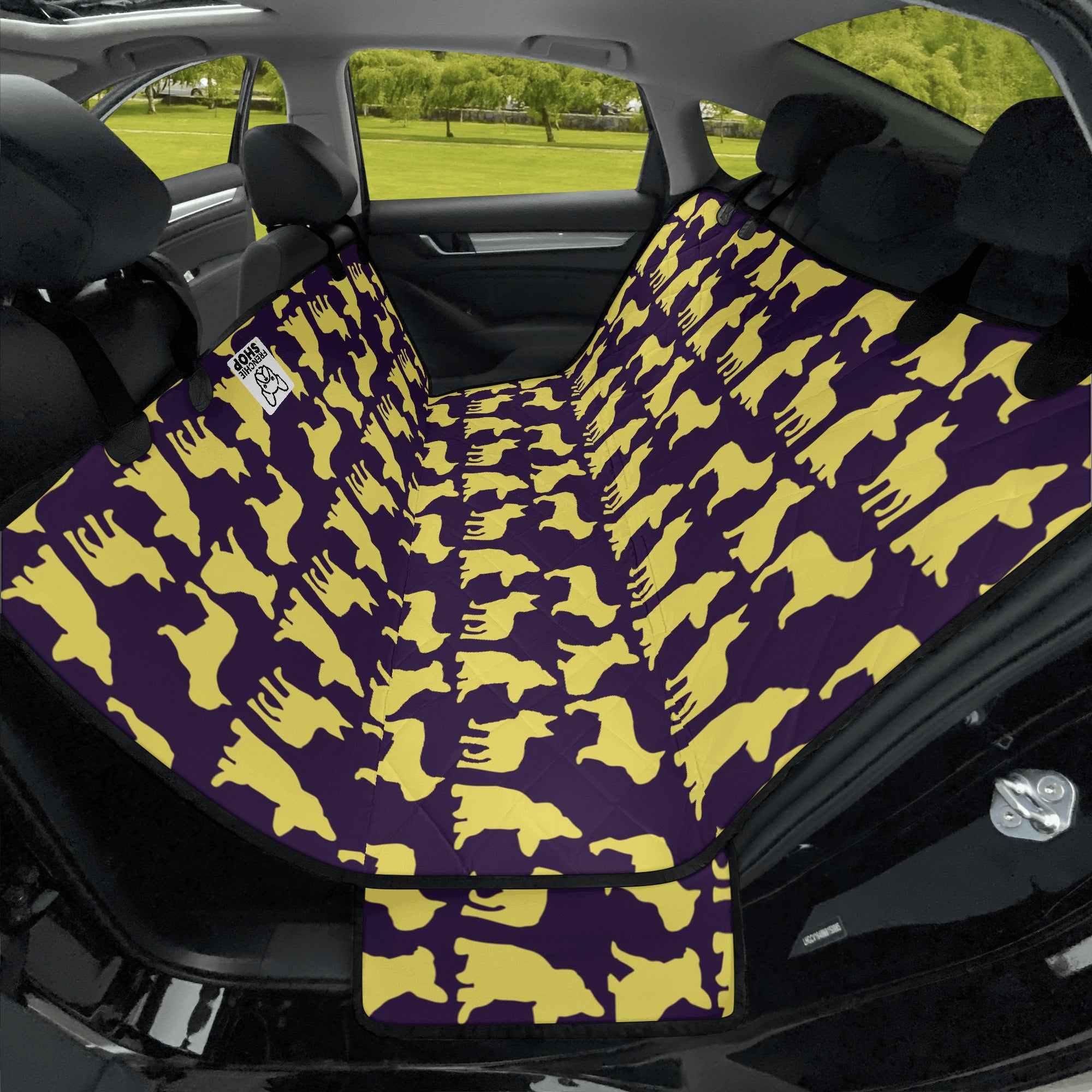 Sapphire French Bulldog Car Guard for Outdoor Adventures-fadou