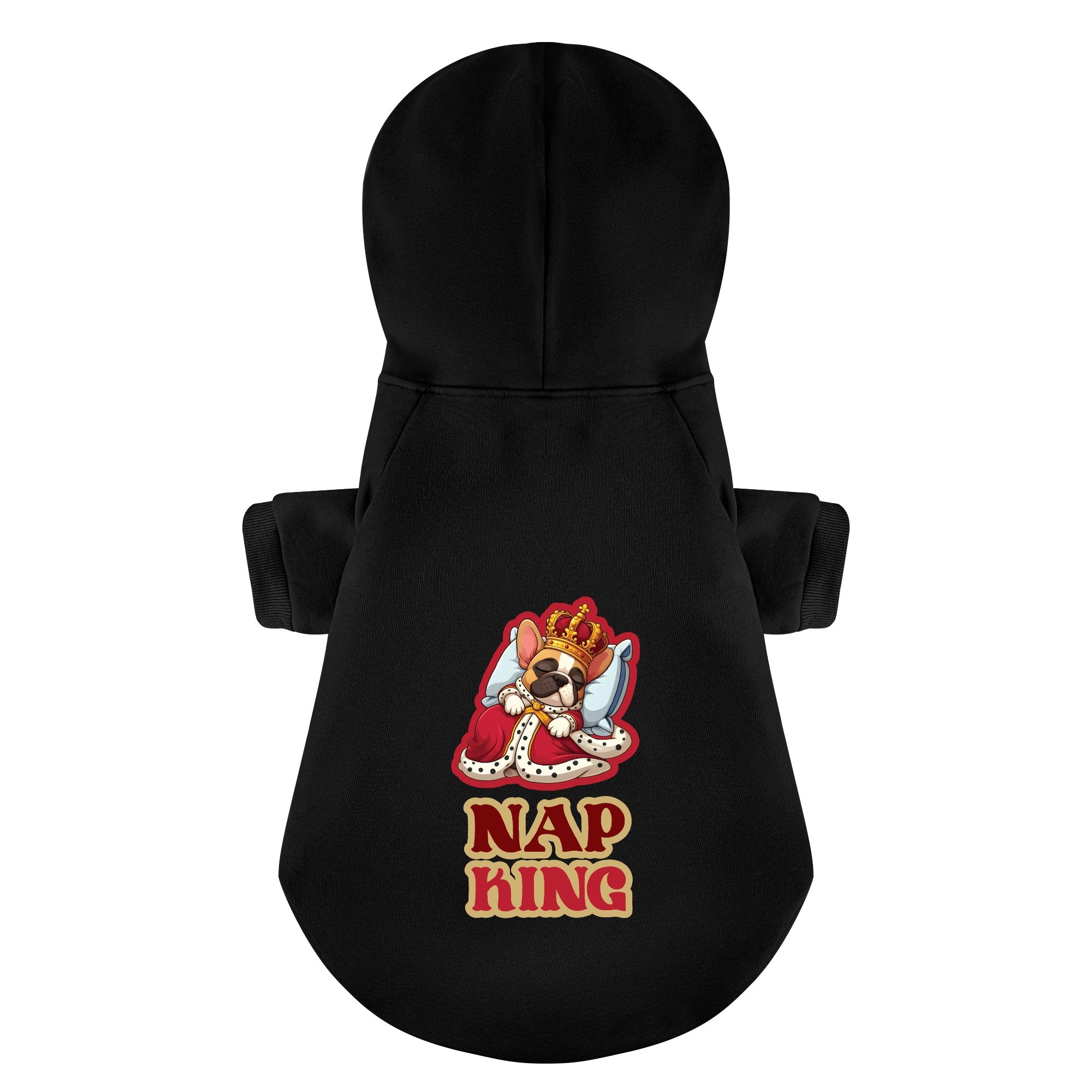 Nap French Bulldog Fleece Hoodie for Brachycephalic Dogs-fadou