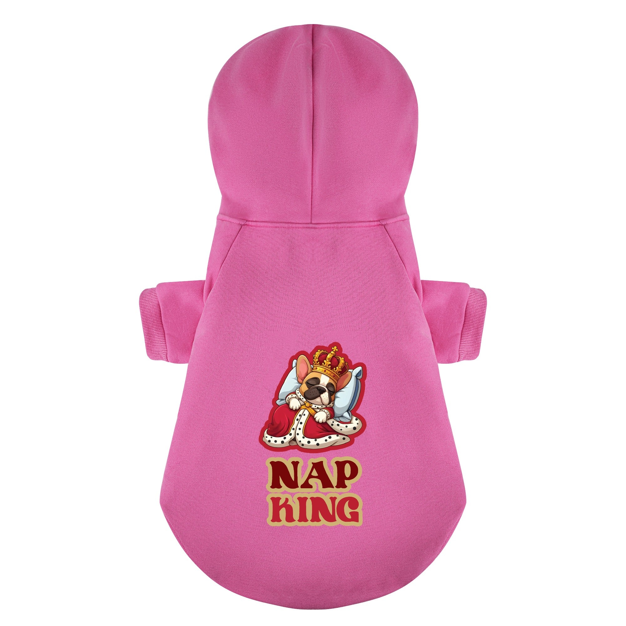 Nap French Bulldog Fleece Hoodie for Brachycephalic Dogs-fadou