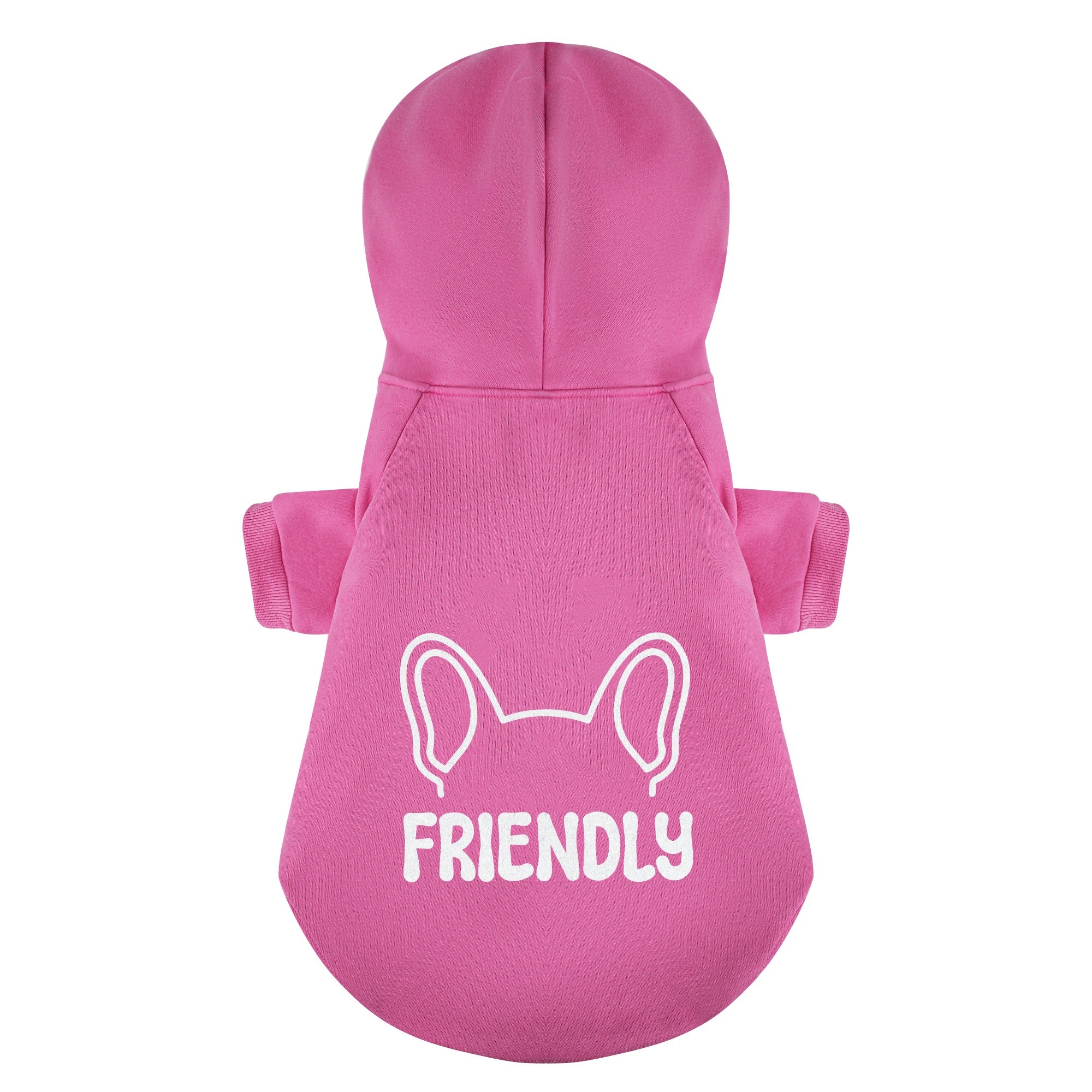 Friendly French Bulldog Fleece Hoodie for Training Sessions-fadou