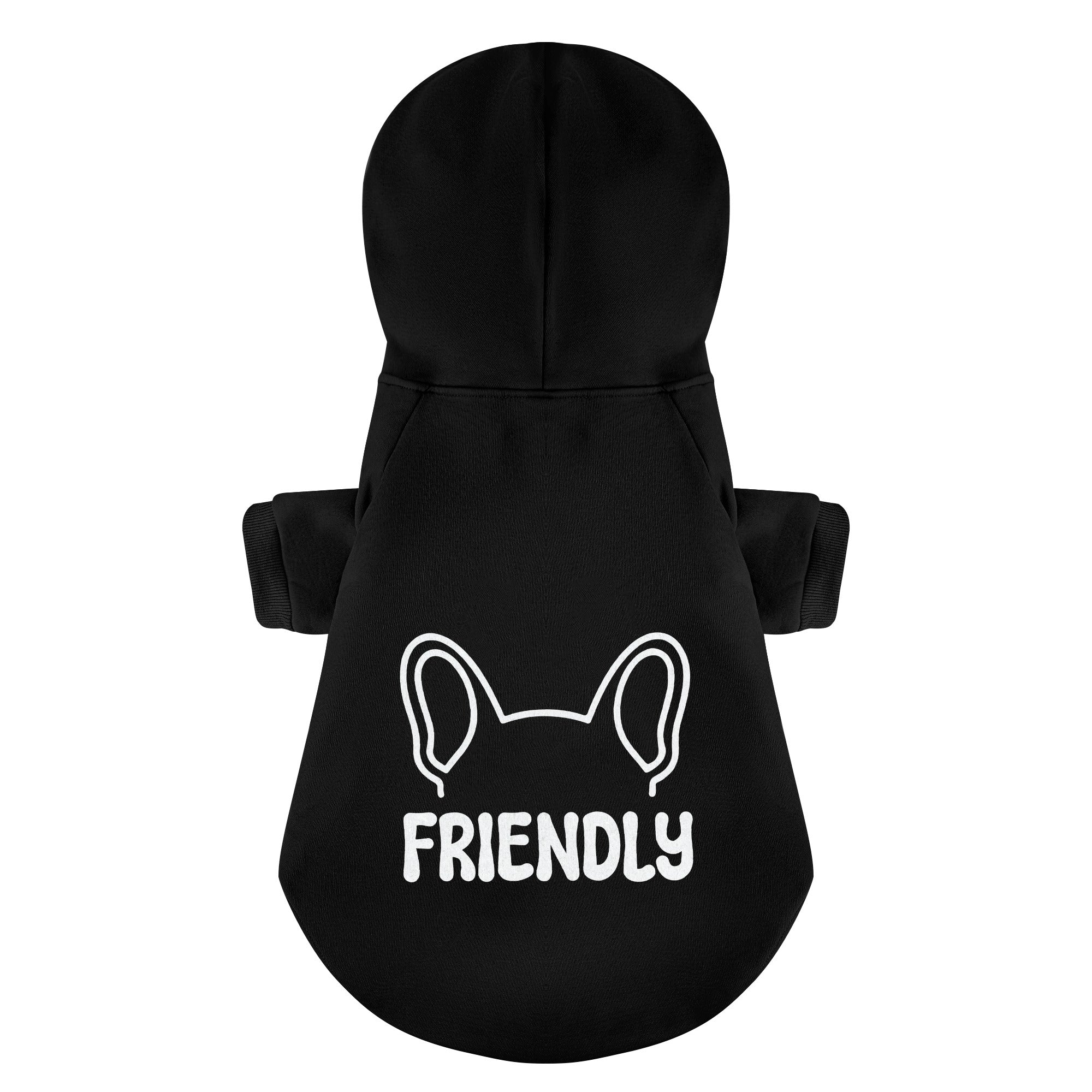 Friendly French Bulldog Fleece Hoodie for Training Sessions-fadou