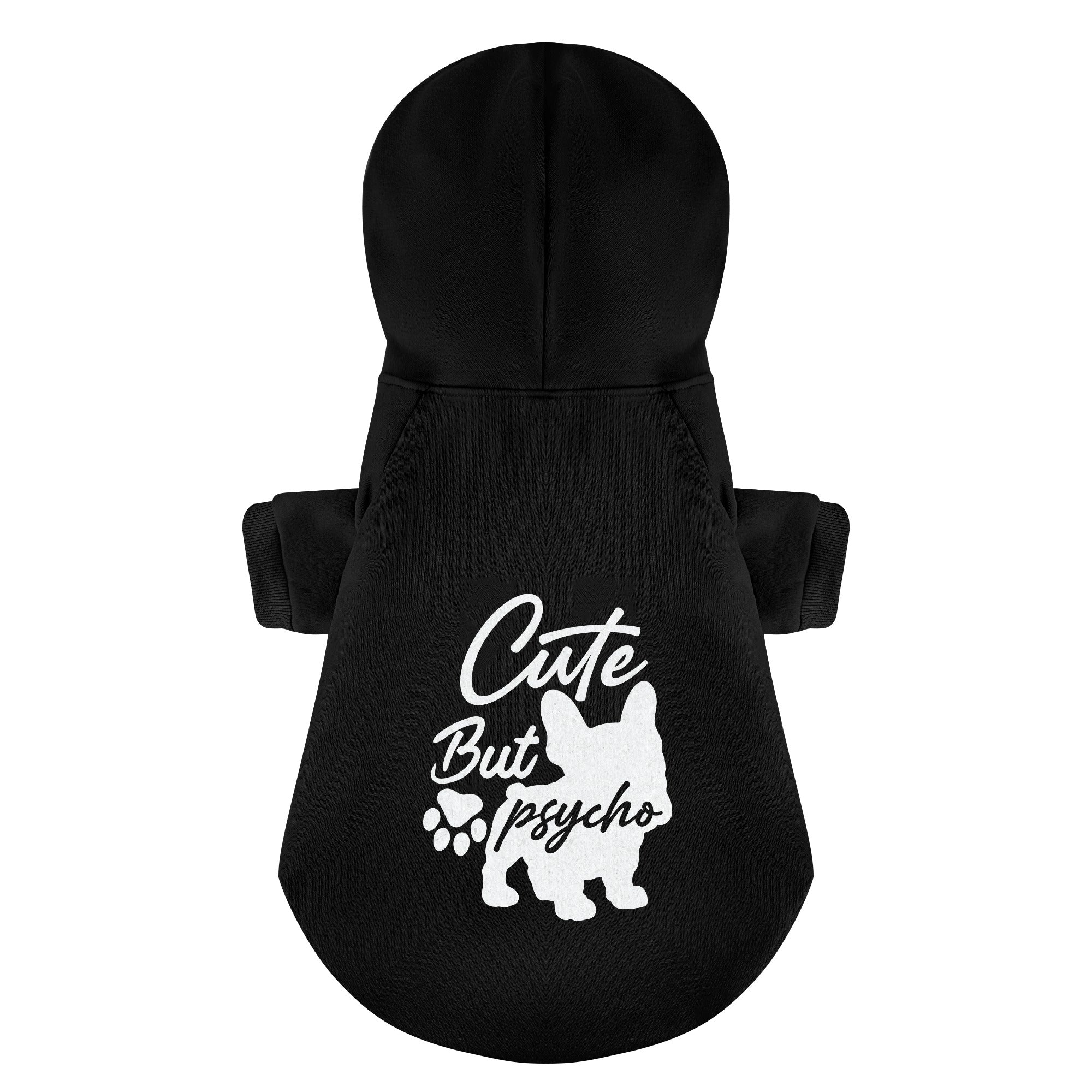 French Bulldog Cute Fleece Hoodie for Outdoor Adventures-fadou