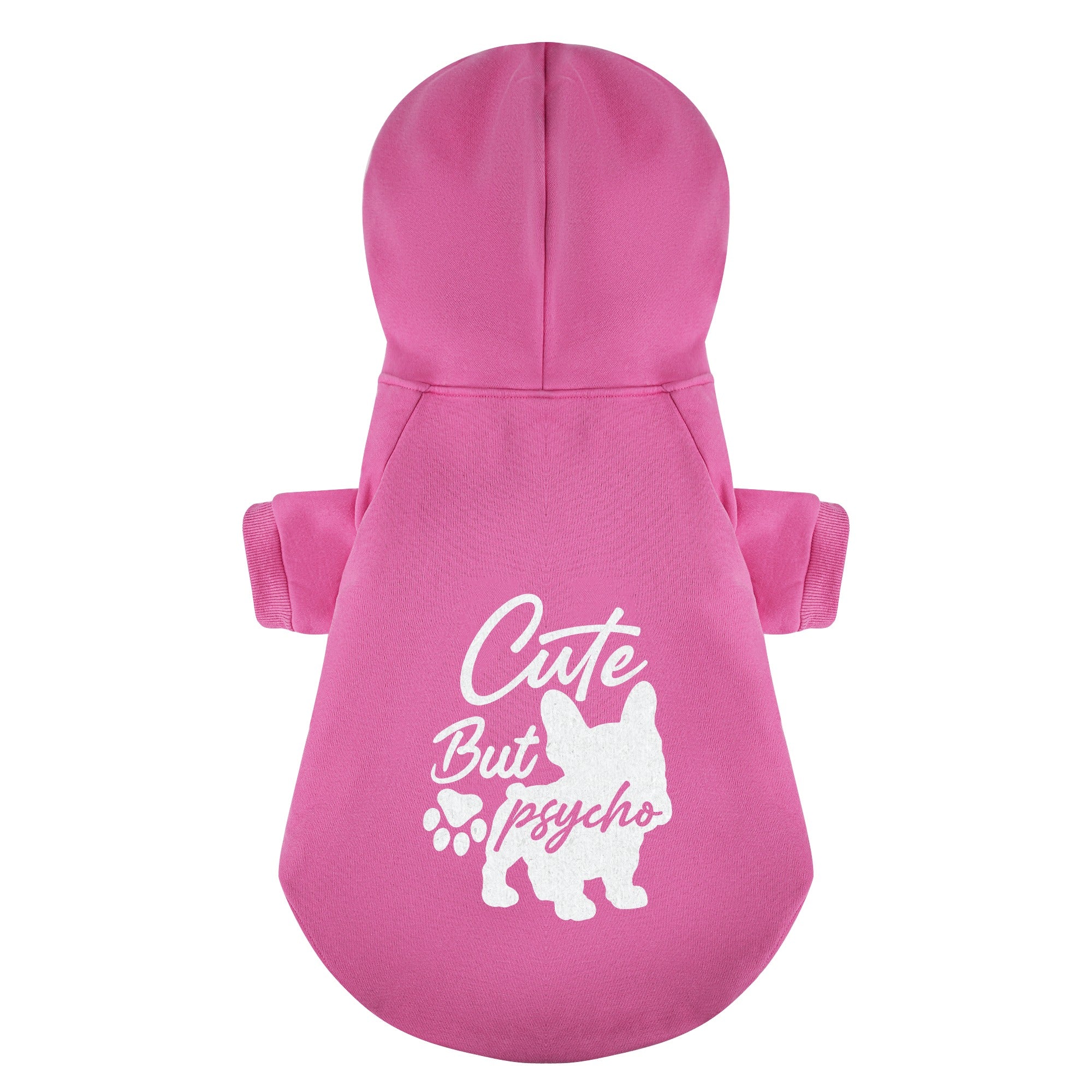 French Bulldog Cute Fleece Hoodie for Outdoor Adventures-fadou