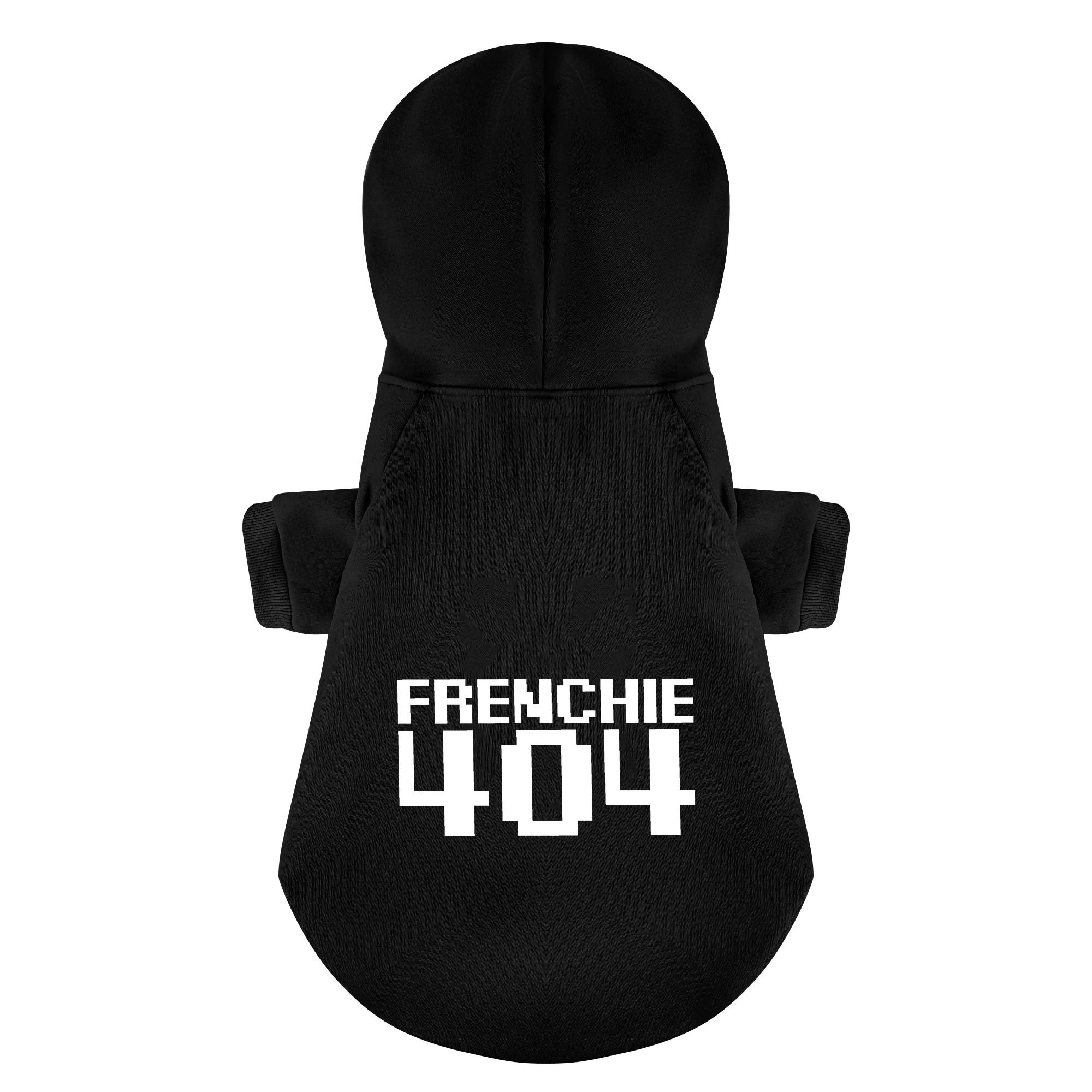 Snack French Bulldog Fleece Hoodie for Outdoor Adventures-fadou