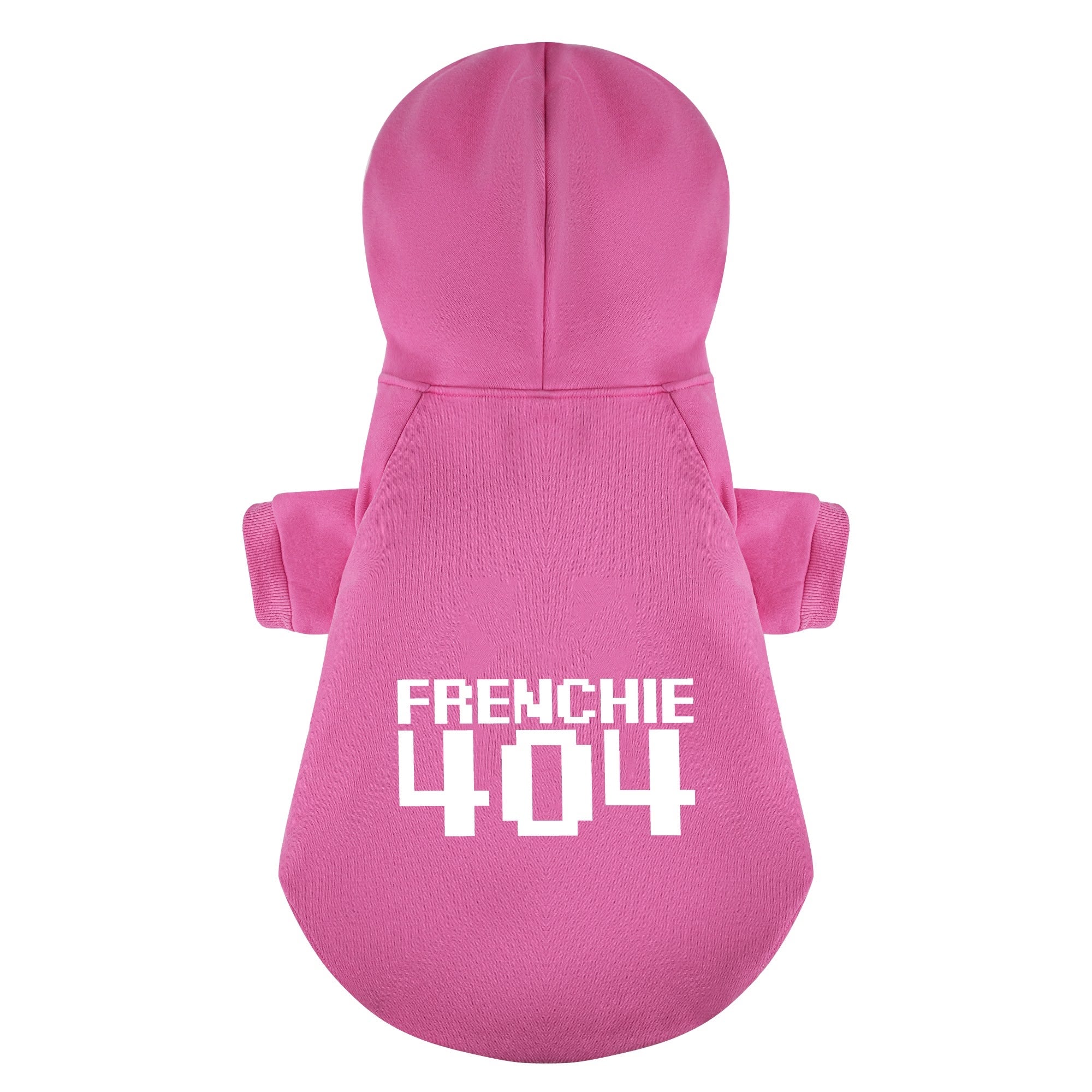 Snack French Bulldog Fleece Hoodie for Outdoor Adventures-fadou