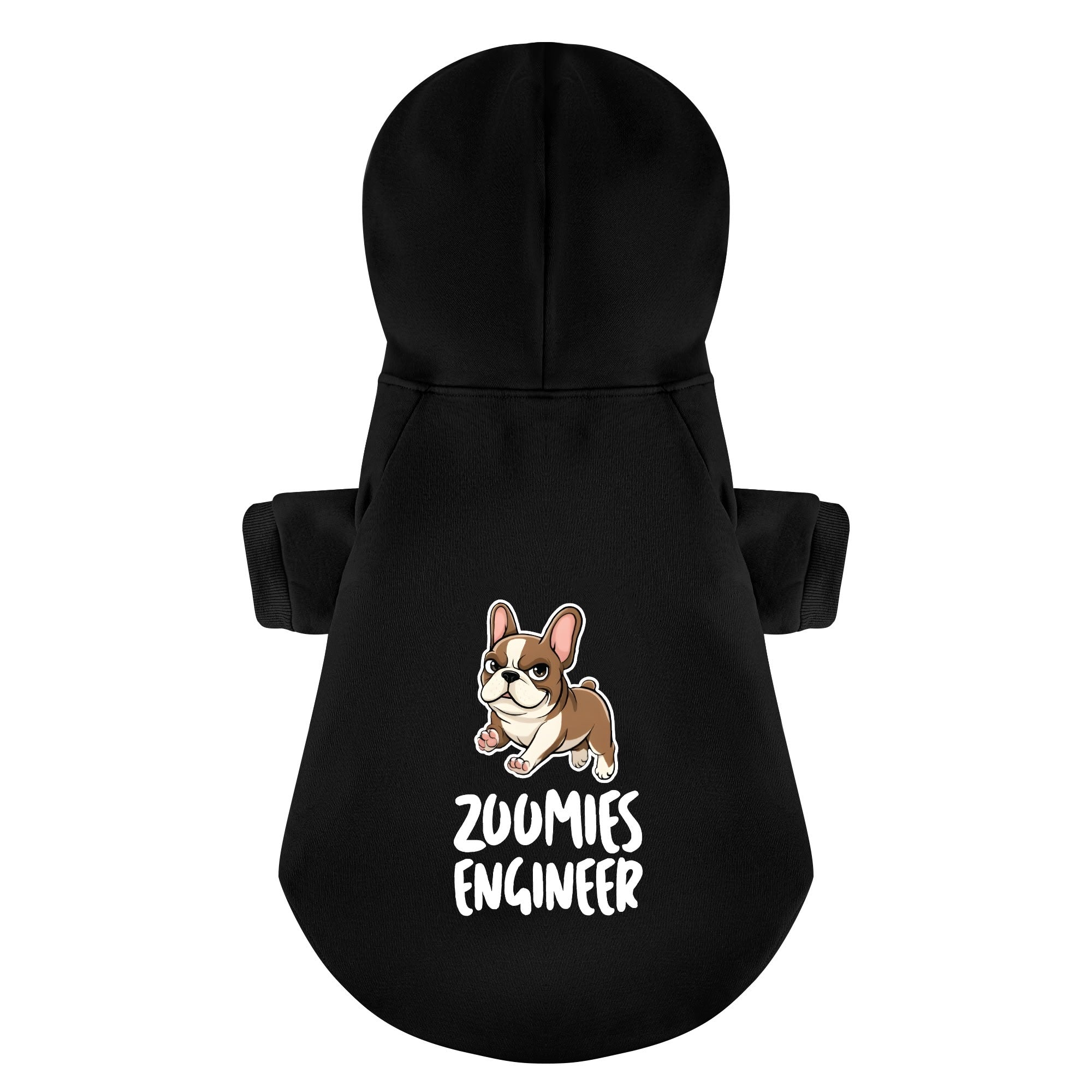 Zoomies French Bulldog Cozy Hoodie for Training Sessions-fadou
