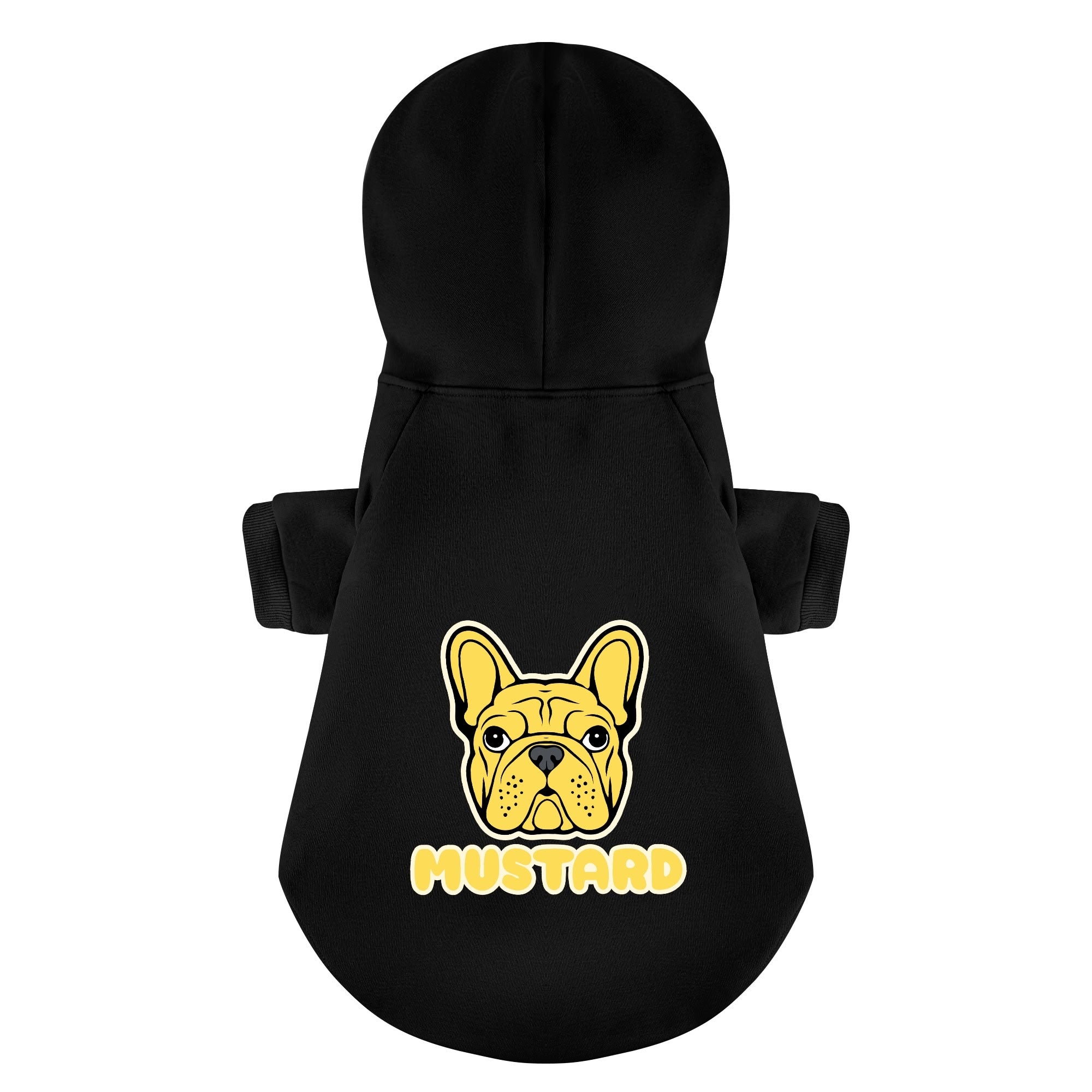 Mustard French Bulldog Dog Hoodie for Training Sessions-fadou