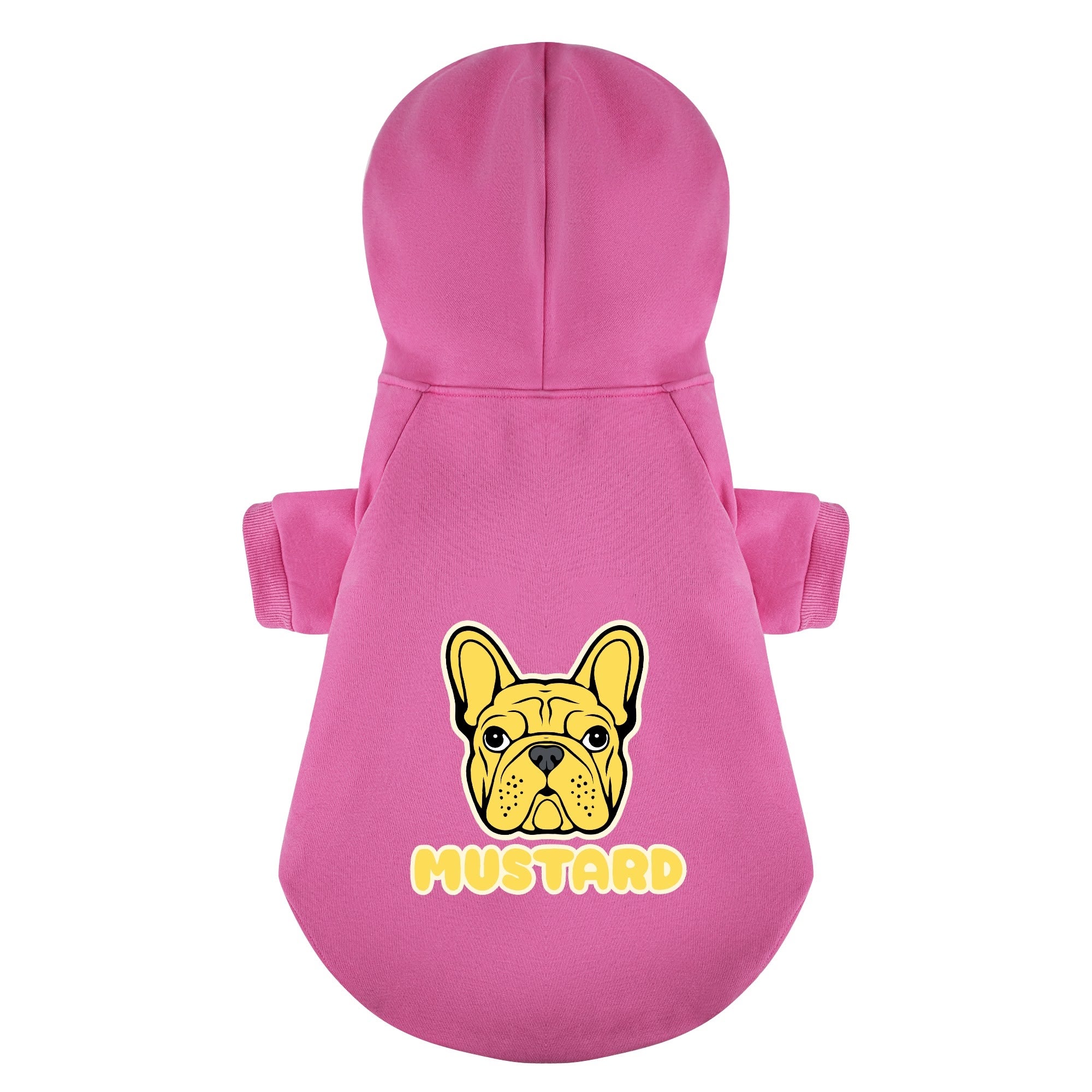Mustard French Bulldog Dog Hoodie for Training Sessions-fadou