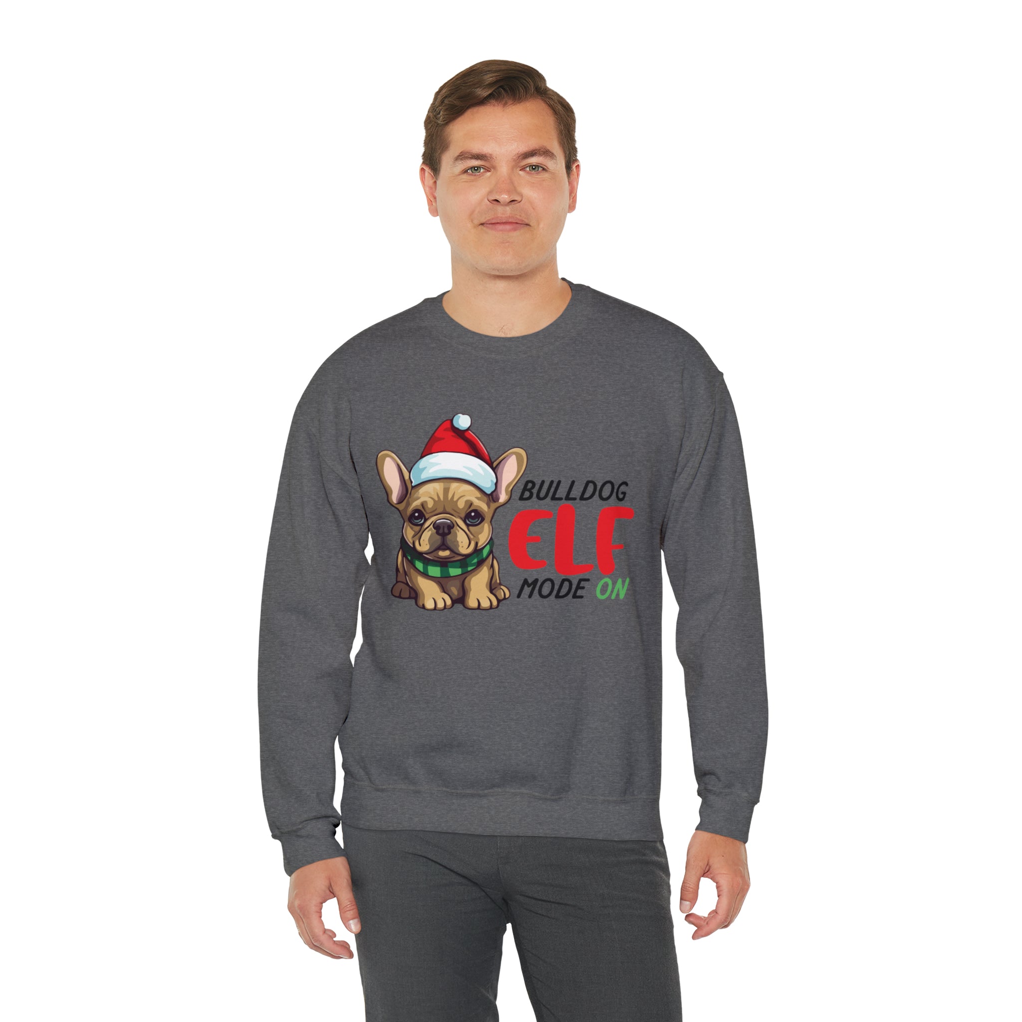 ELF French Bulldog Cotton Sweatshirt for Dog Moms & Dads-fadou