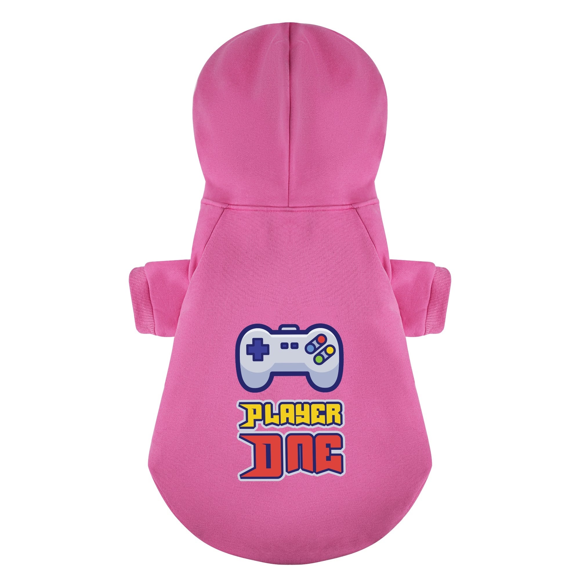 Player French Bulldog Fleece Hoodie for Outdoor Adventures-fadou