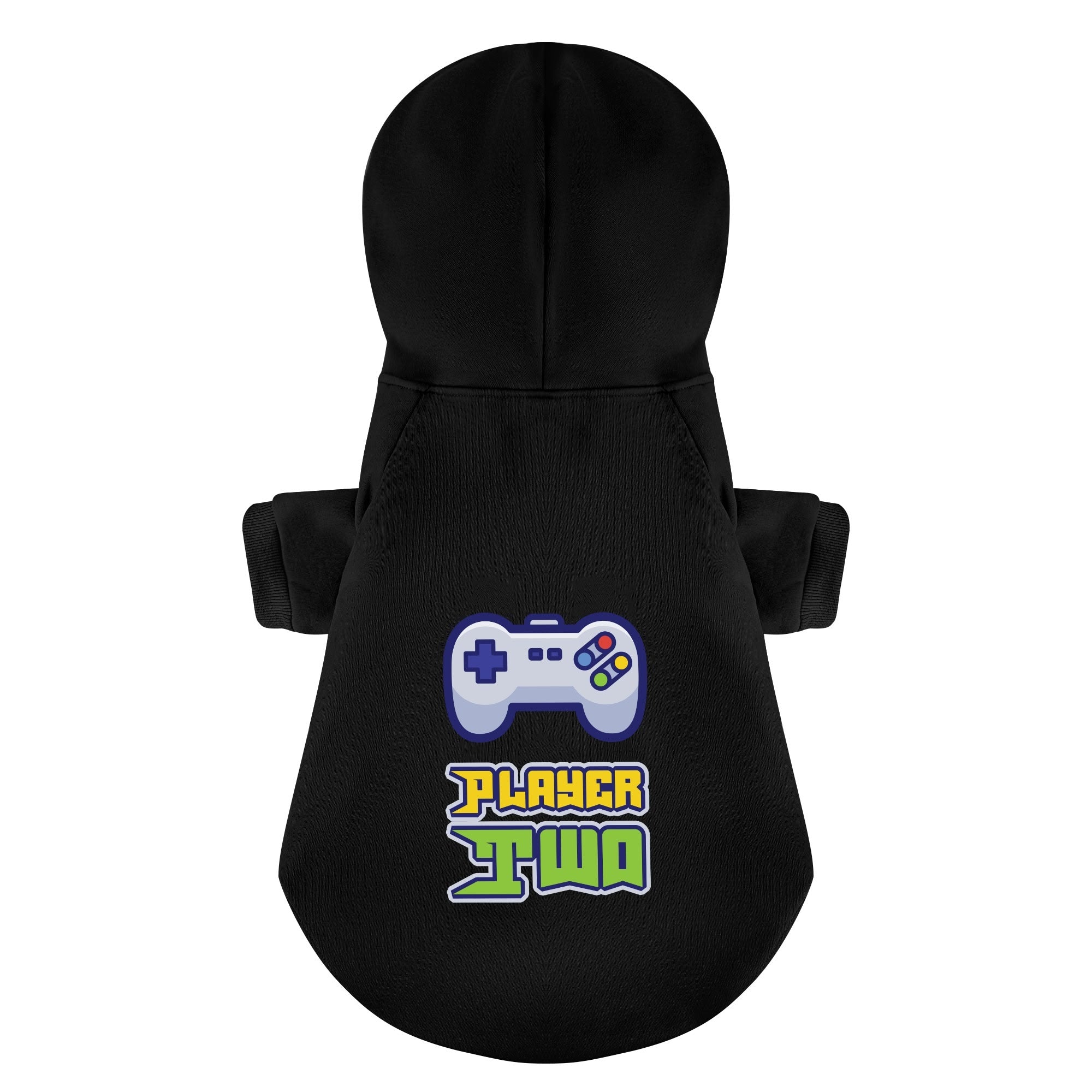 Player French Bulldog Fleece Hoodie for Outdoor Adventures-fadou