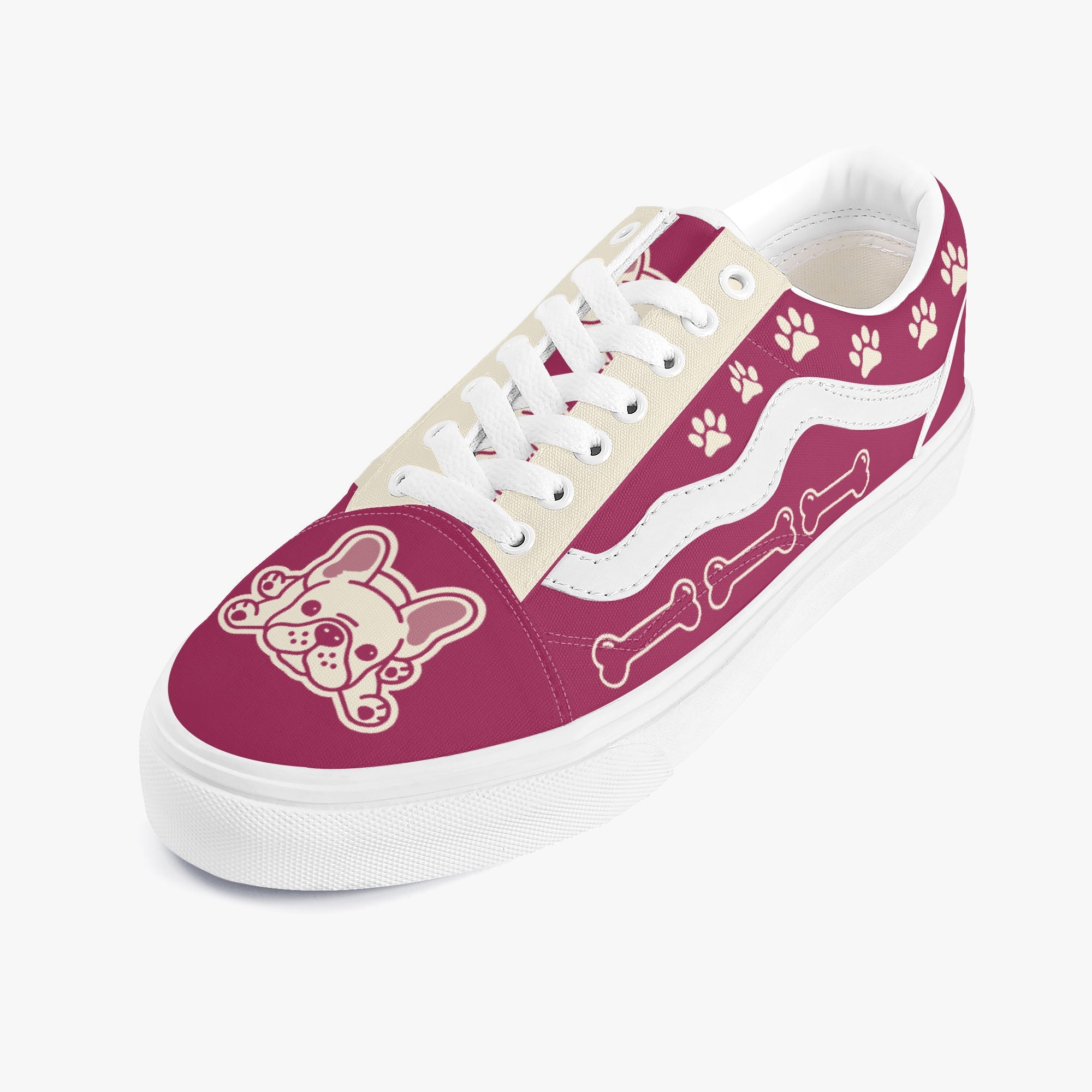 Estelle Trendy Classic Sneakers for Frenchie Enthusiasts-fadou