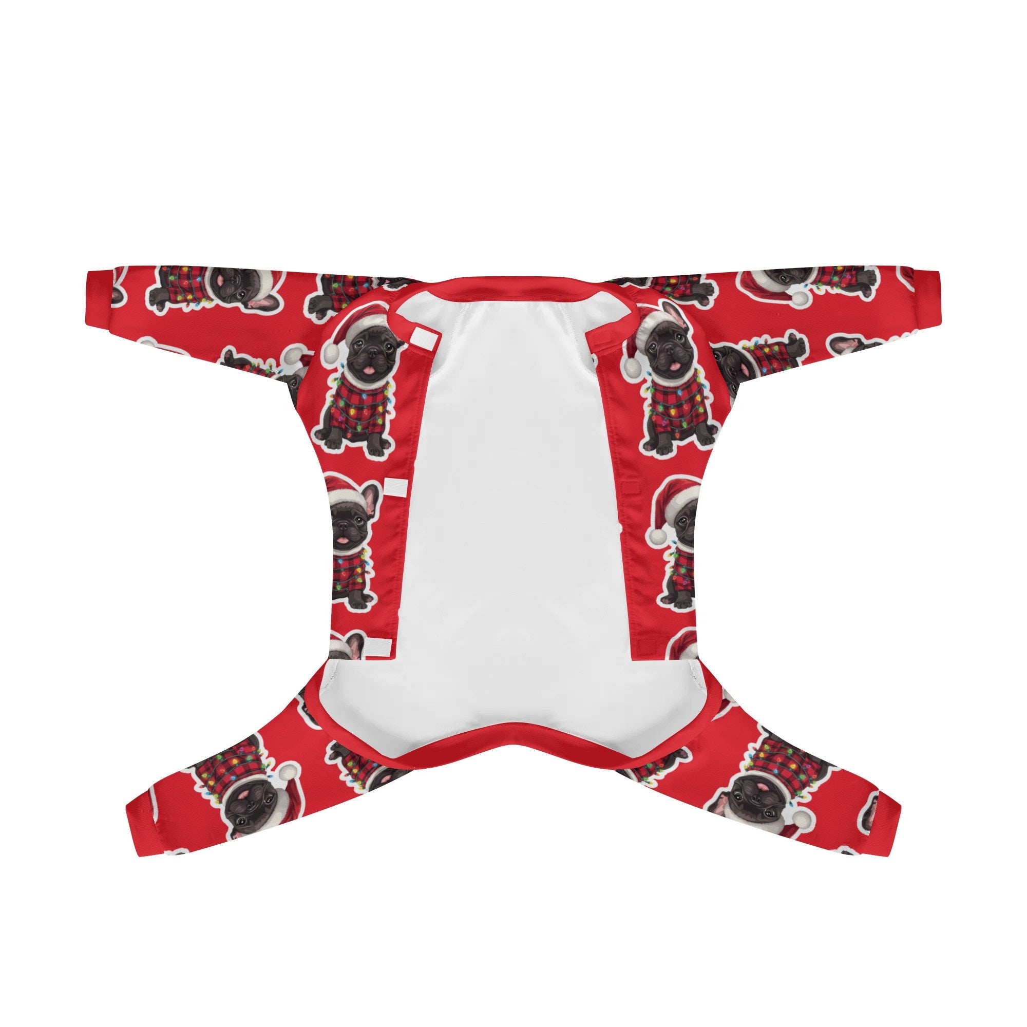 Olive French Bulldog Night Outfit for Brachycephalic Dogs-fadou