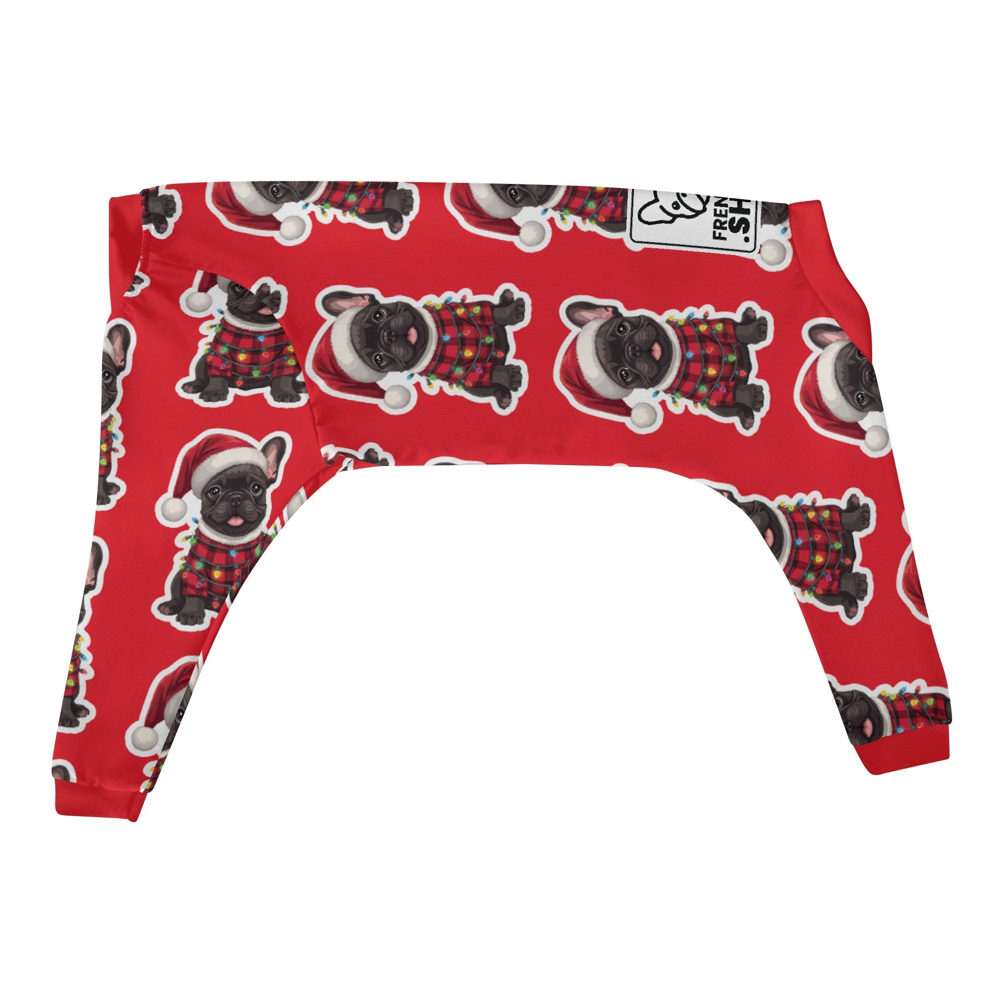 Olive French Bulldog Night Outfit for Brachycephalic Dogs-fadou