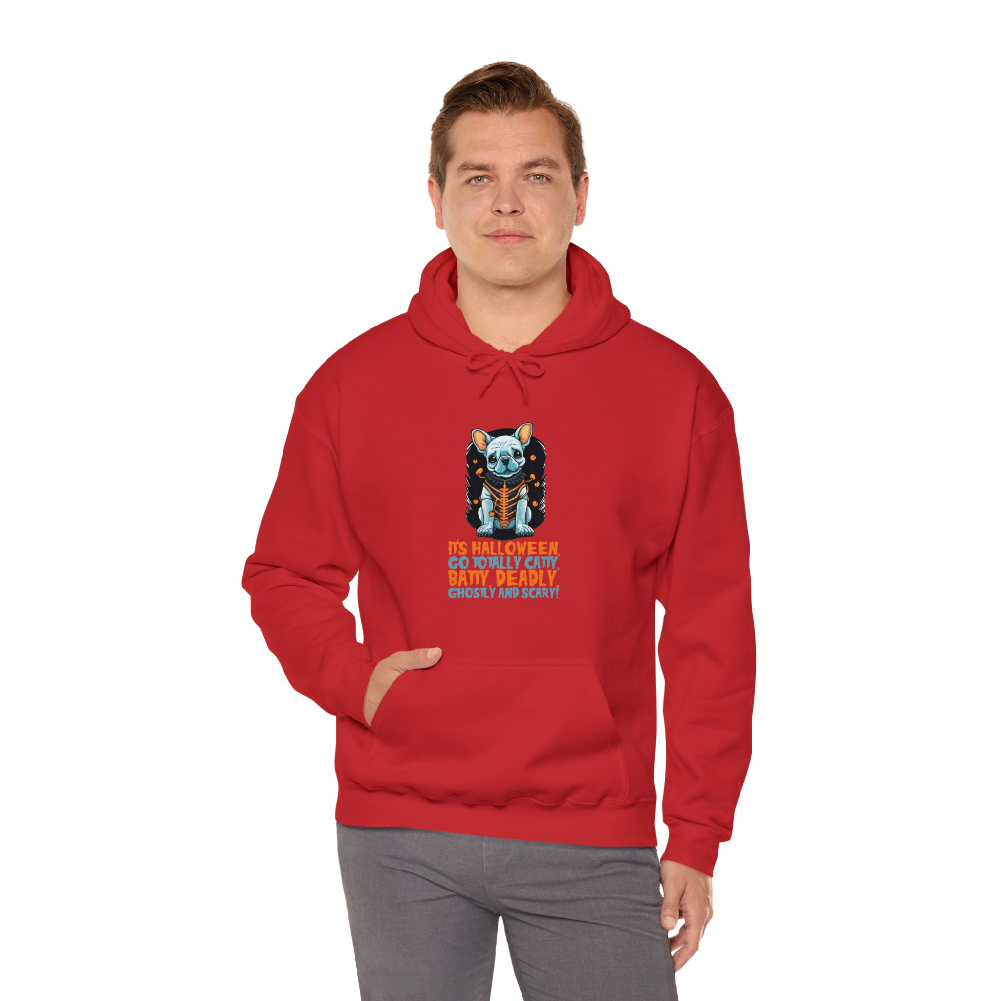 Frenchie Halloween Cotton Sweatshirt for Bulldog Owners-fadou
