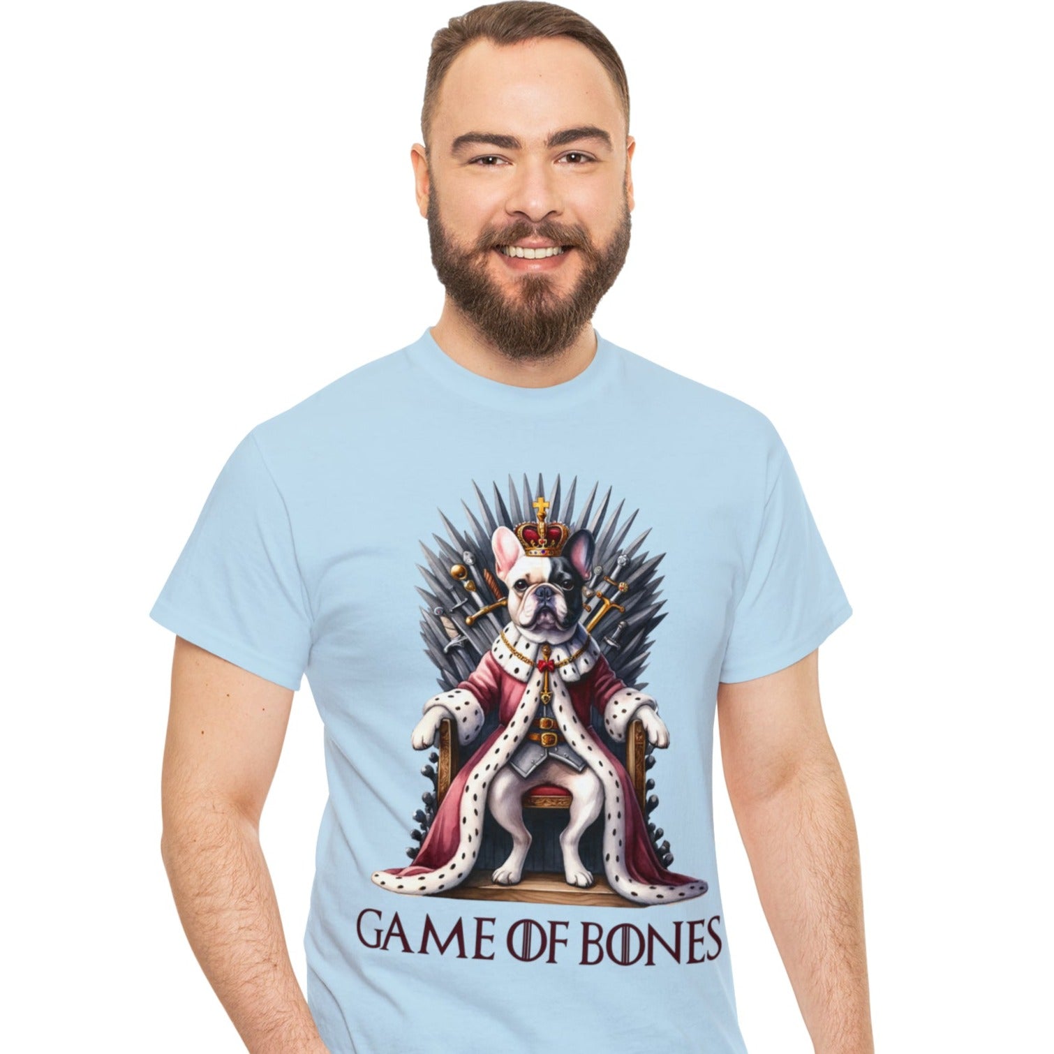 French Bulldog Cotton Graphic Tee for Frenchie Enthusiasts-fadou