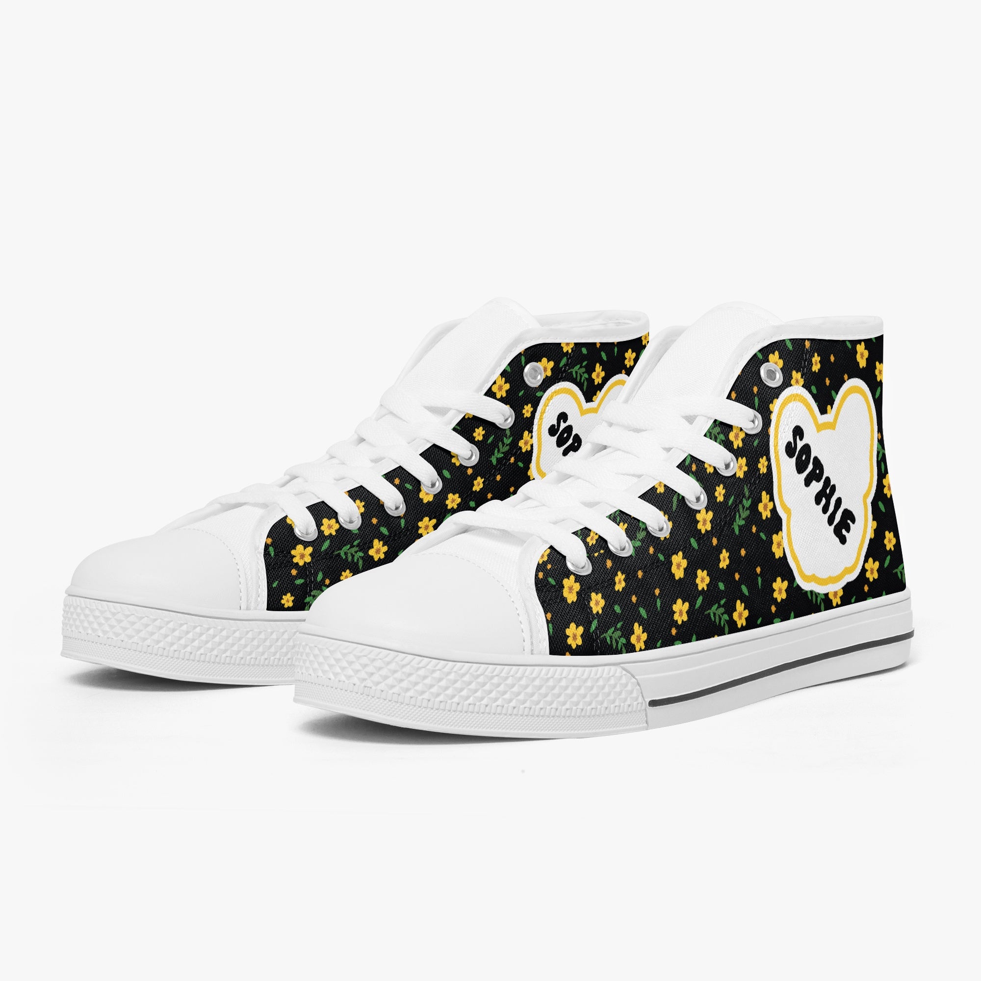 Licorice Personalized Canvas Sneakers for Everyday Wear-fadou