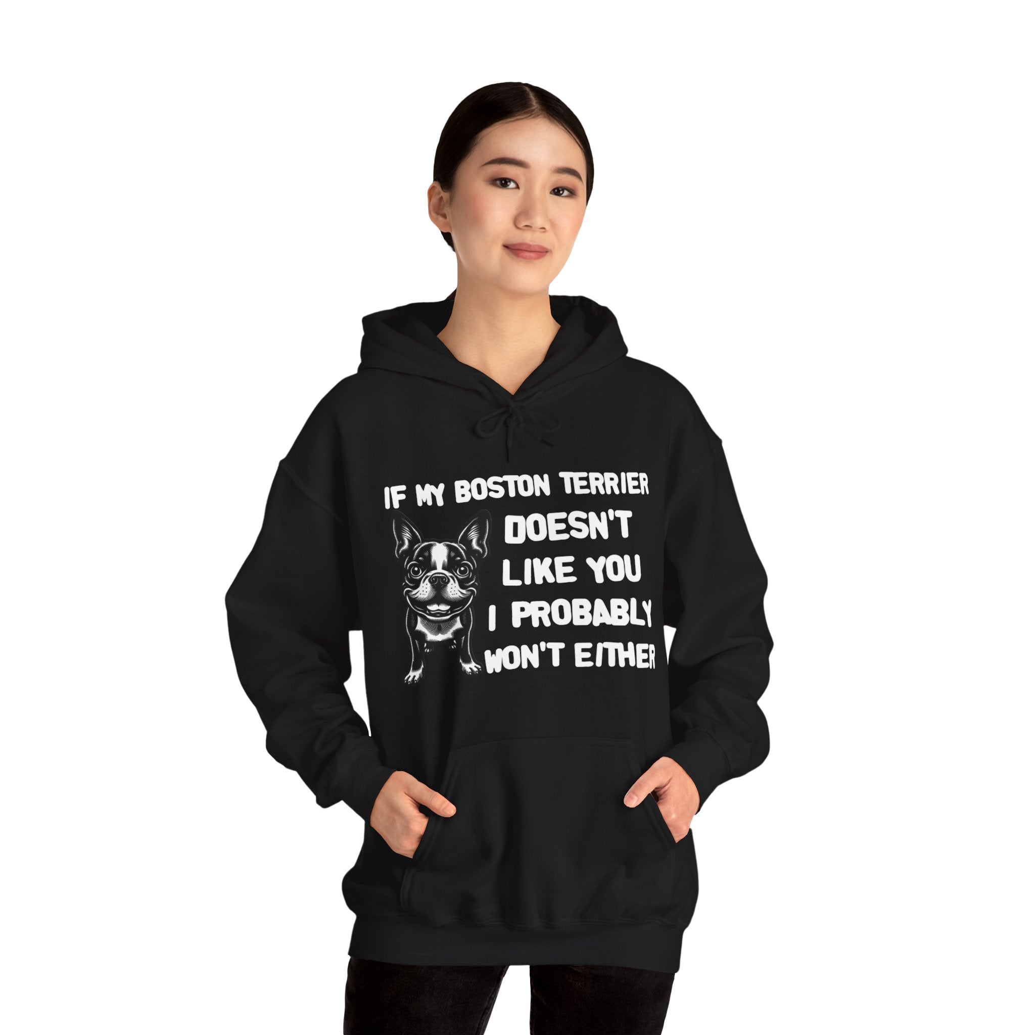 Domino French Bulldog Dog Mom Hoodie for Dog Moms & Dads-fadou
