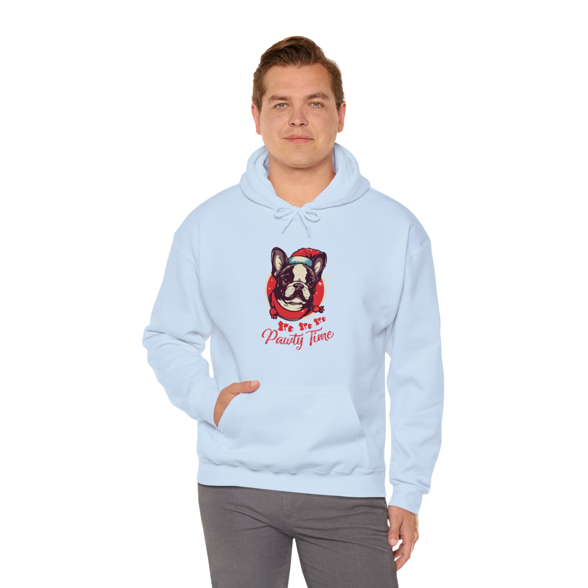 Pawty French Bulldog Dog Mom Hoodie for Dog Moms & Dads-fadou